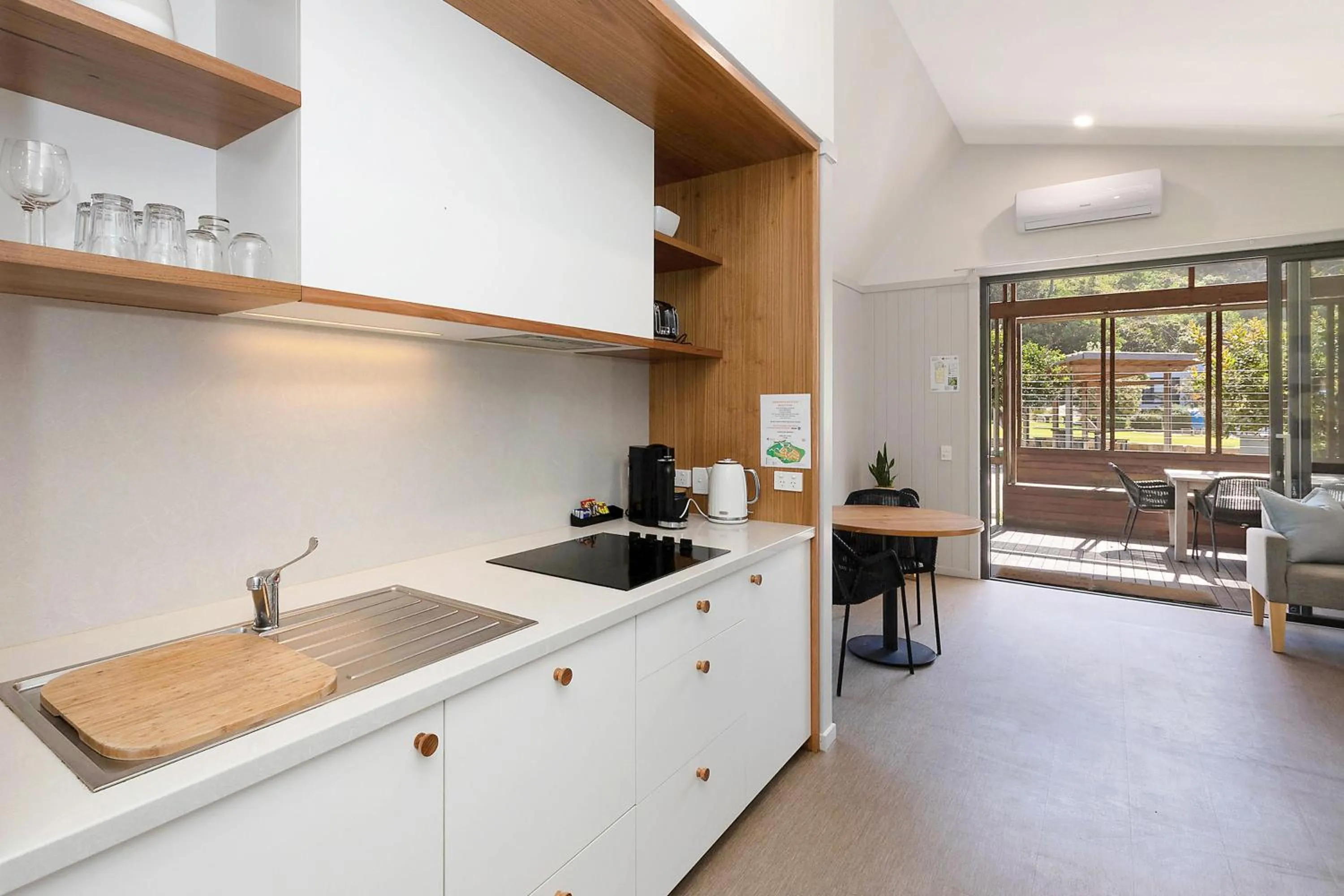 Kitchen or kitchenette in Reflections Seal Rocks - Holiday Park