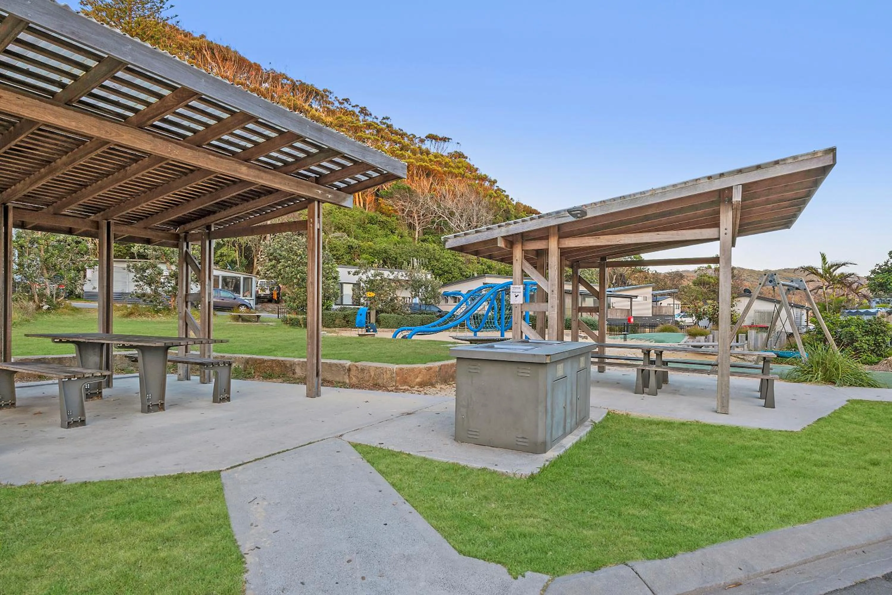 BBQ facilities in Reflections Seal Rocks - Holiday Park