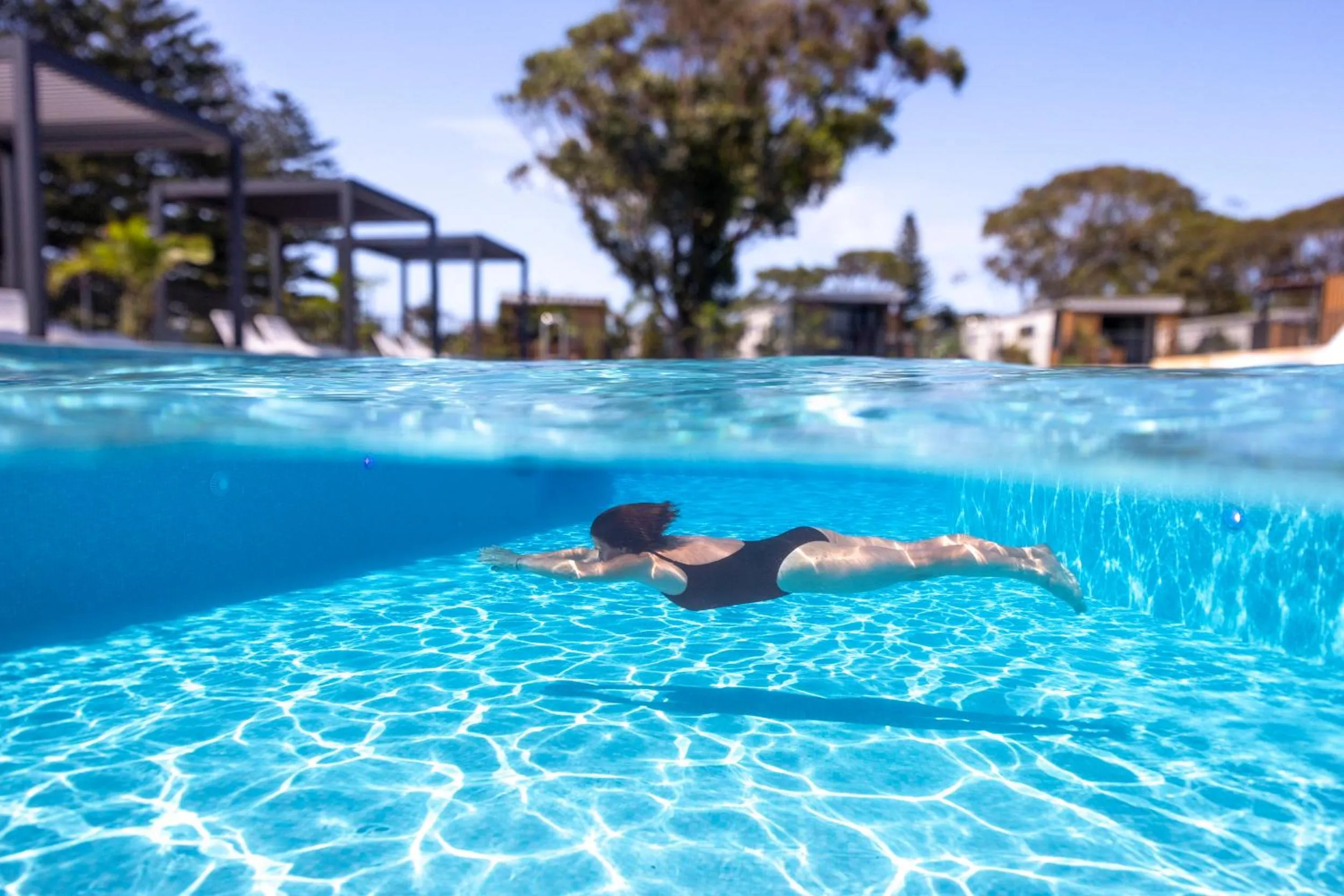 Swimming pool in Reflections Hawks Nest - Holiday Park