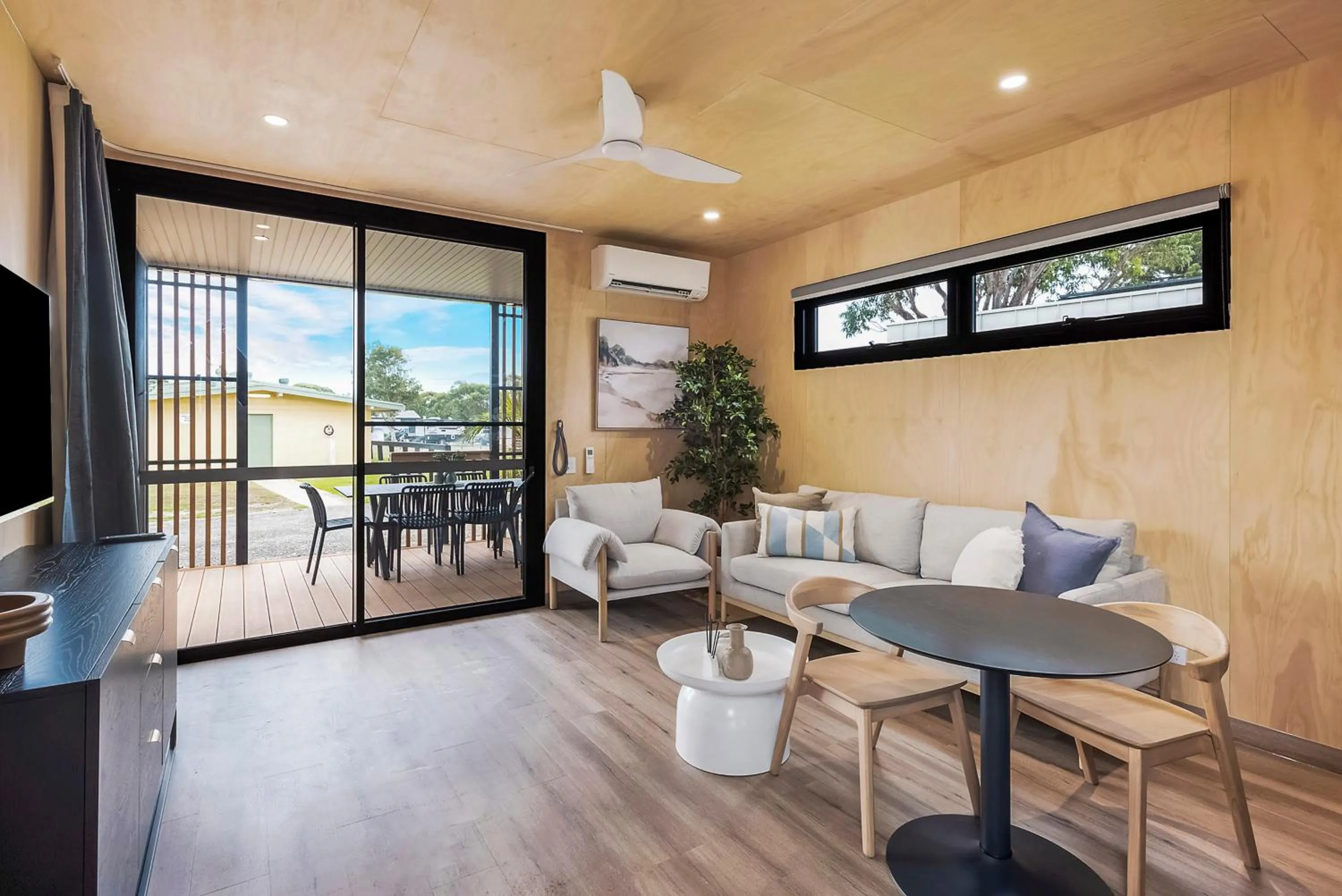 Living room in Reflections Hawks Nest - Holiday Park