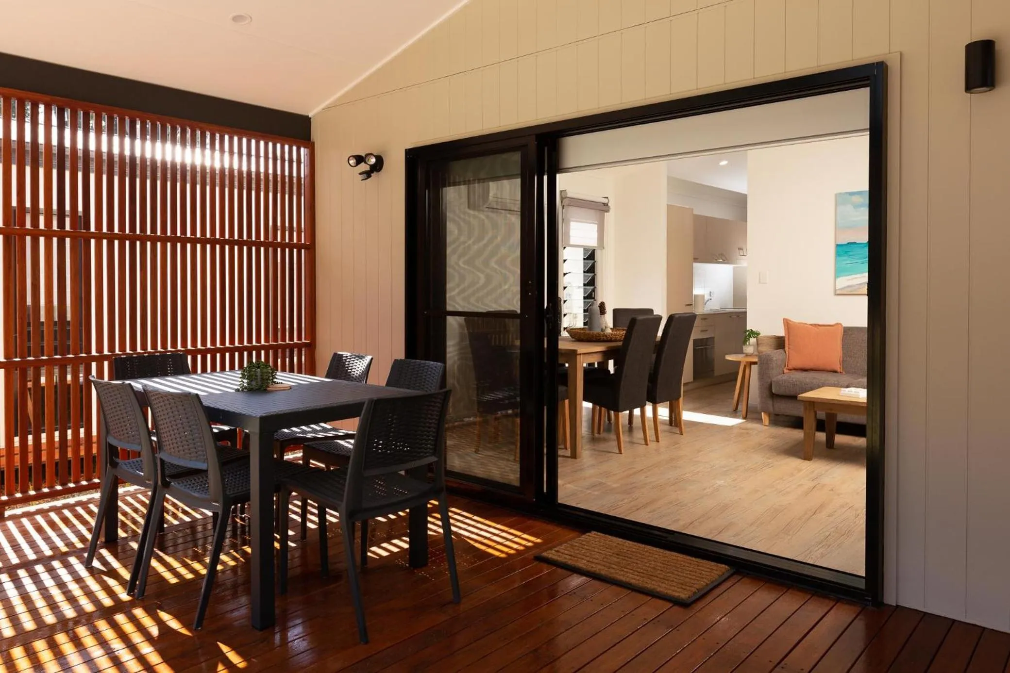 Patio in Reflections Jimmys Beach - Holiday Park