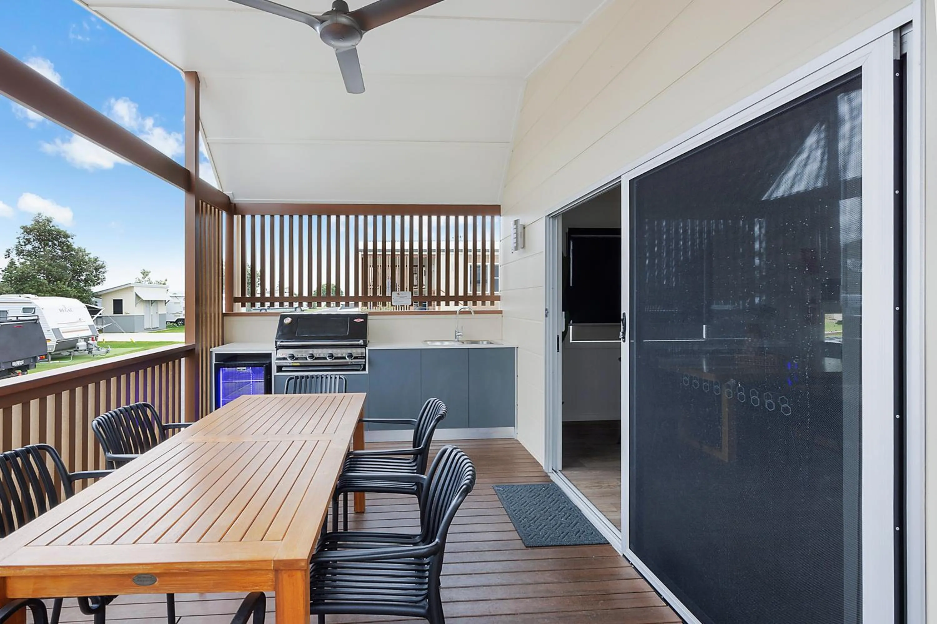 Balcony/Terrace in Reflections Bermagui - Holiday Park