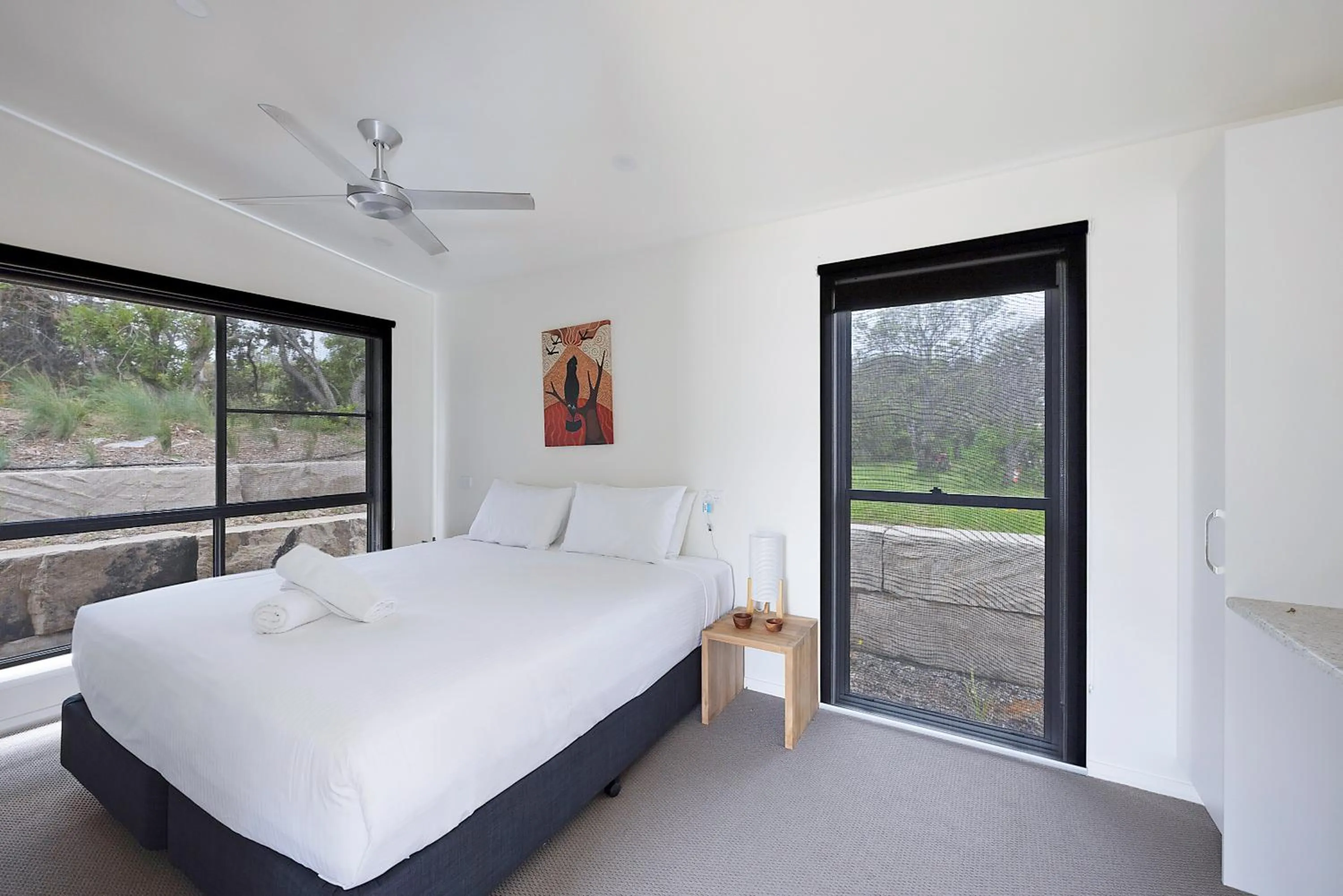 Bedroom, Bed in Reflections Bermagui - Holiday Park