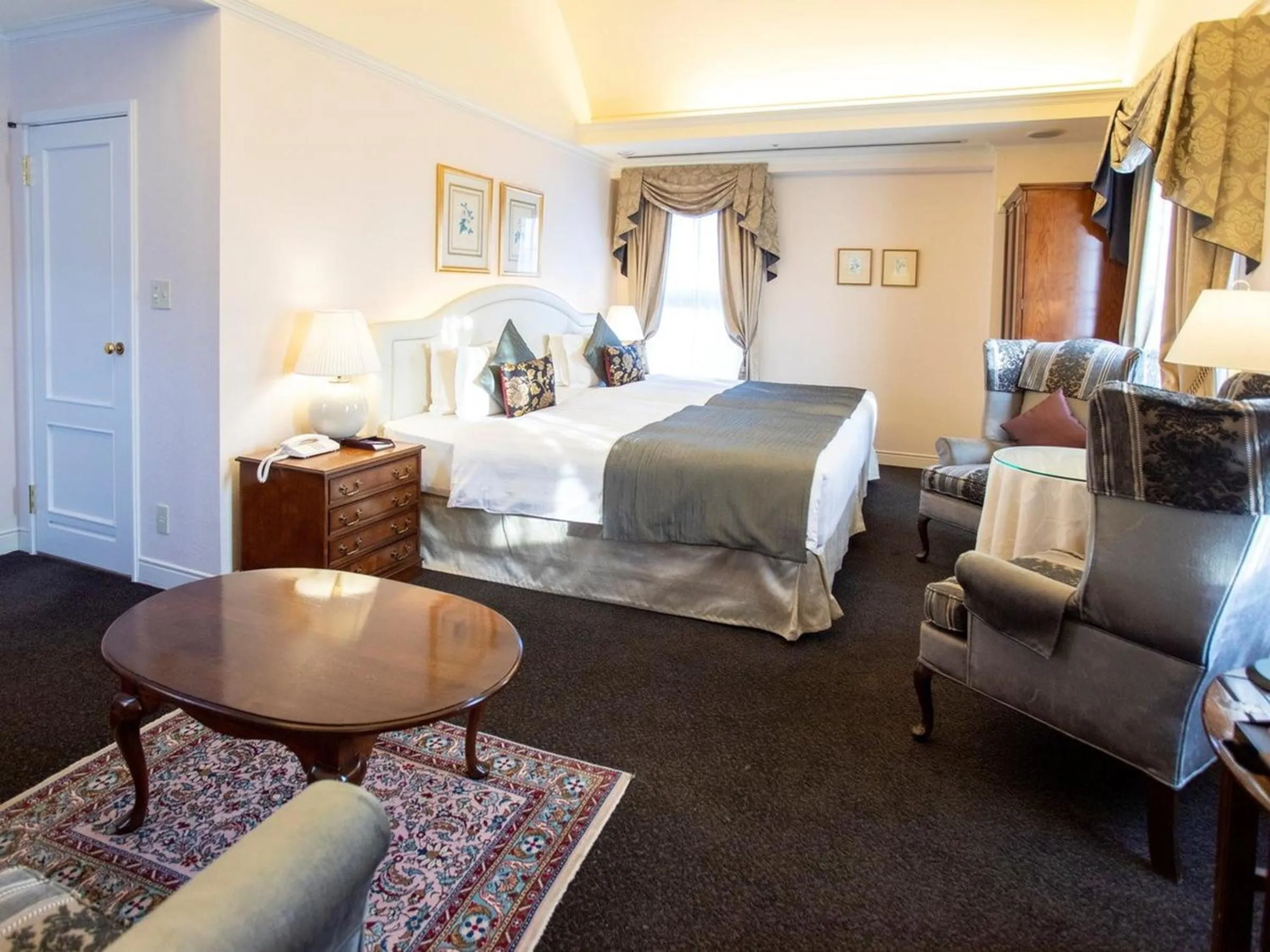 Bed in Kobe Kitano Hotel