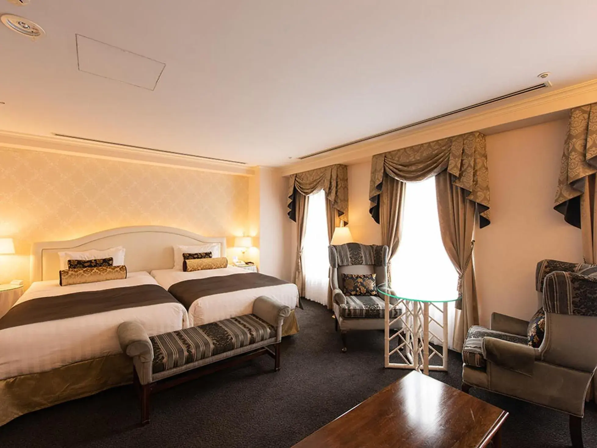 Bed in Kobe Kitano Hotel Bed in Kobe Kitano Hotel