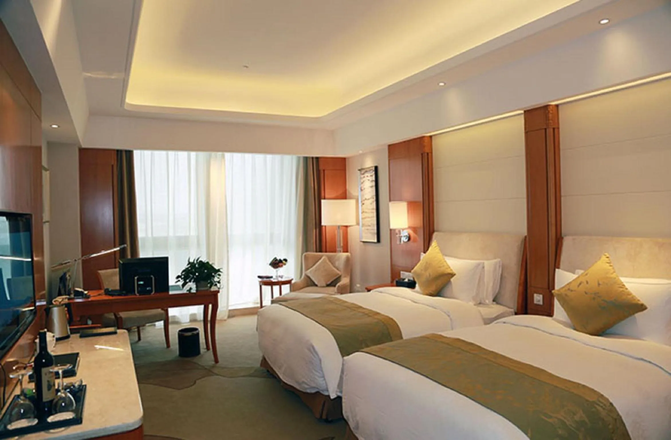 Bedroom, Bed in Huaguoshan Hotel