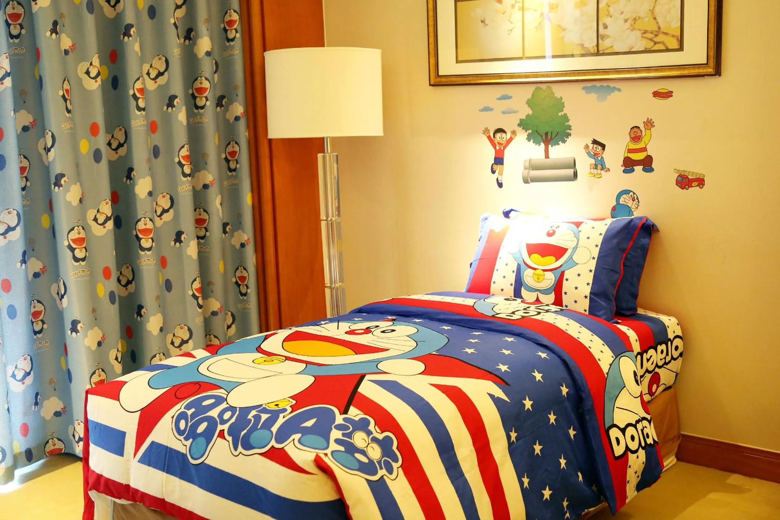 Bed in Huaguoshan Hotel