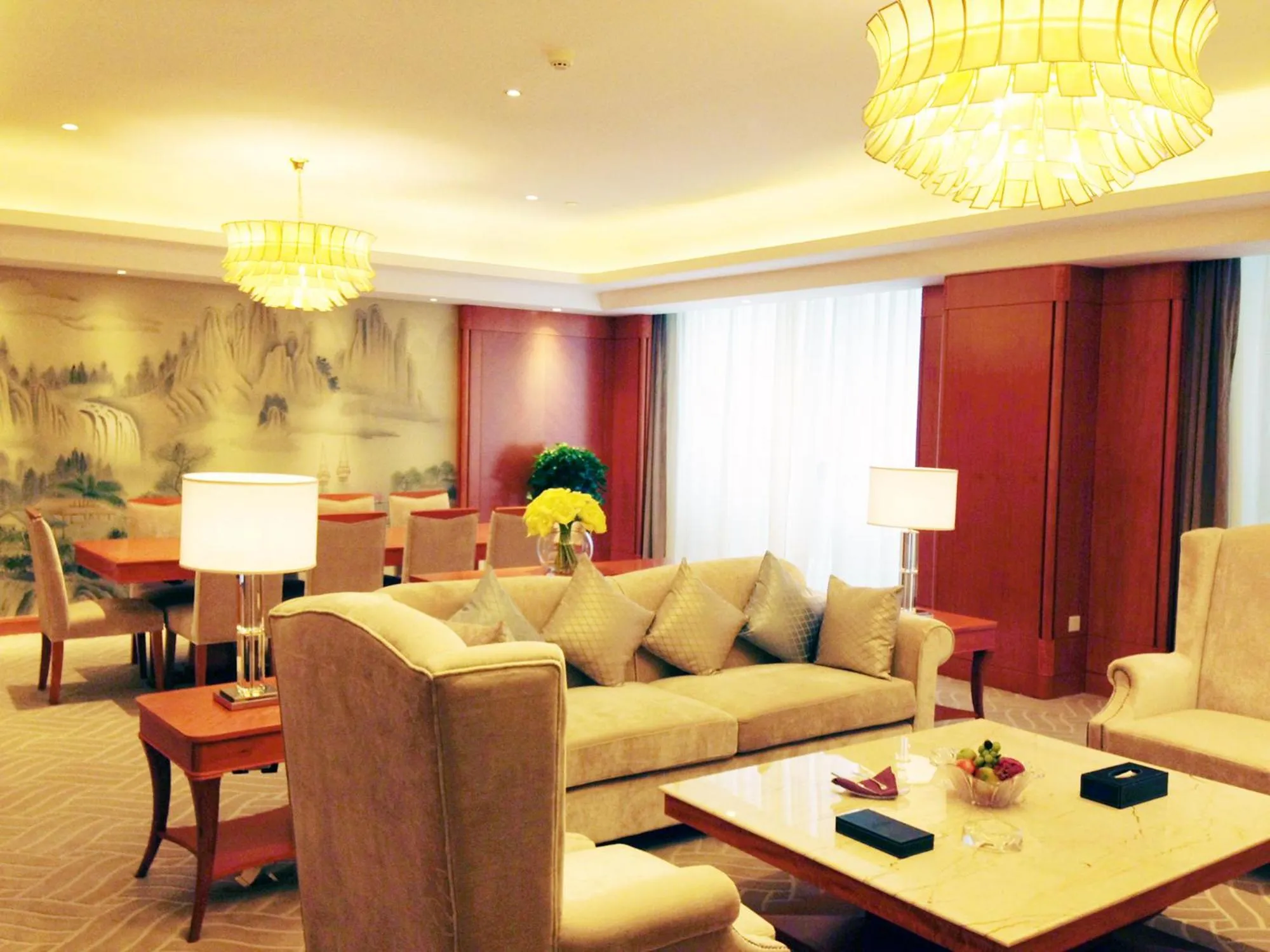 Living room in Huaguoshan Hotel