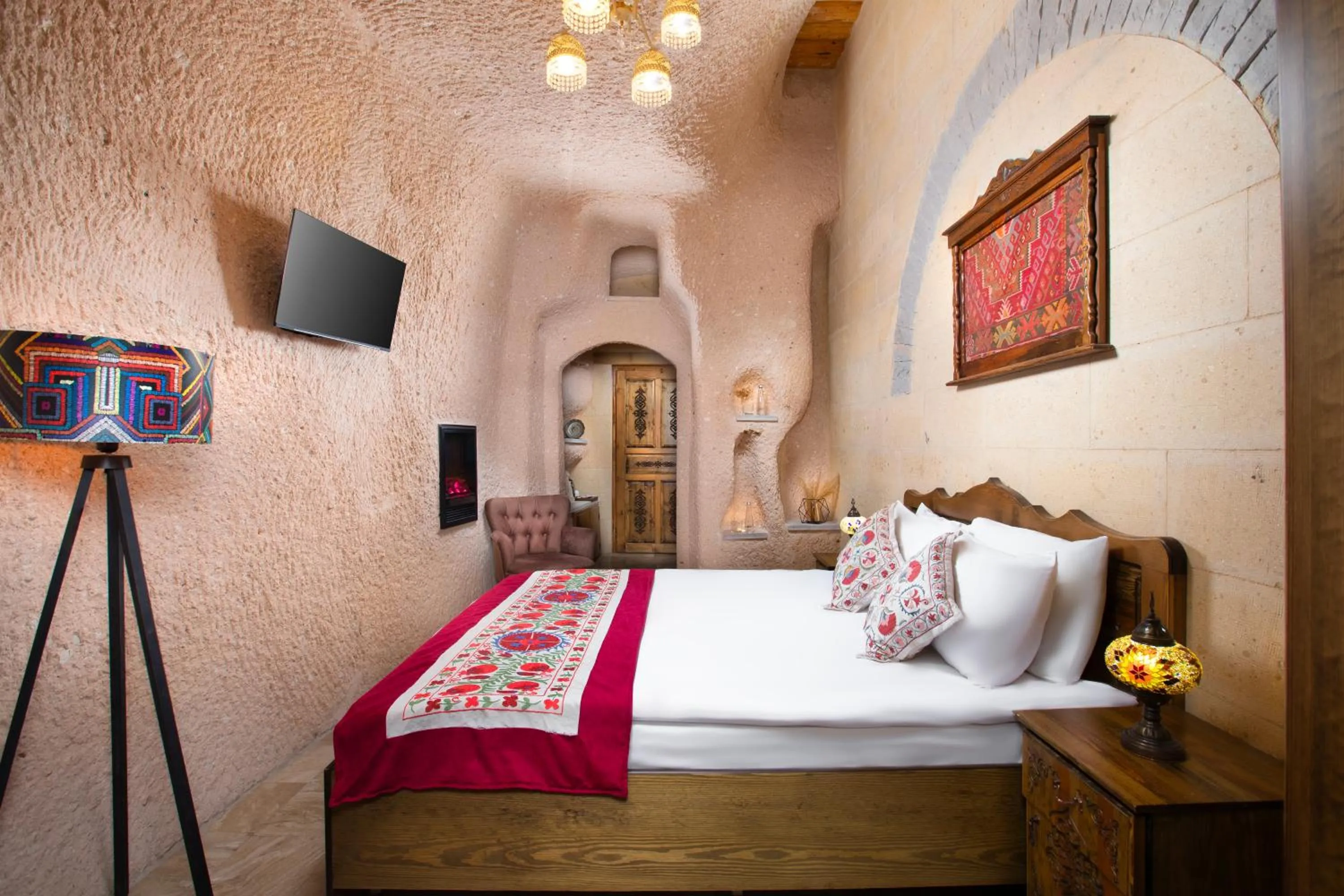 Coffee/tea facilities, Bed in Simera in Cappadocia - Special Class - Best View Rooftop