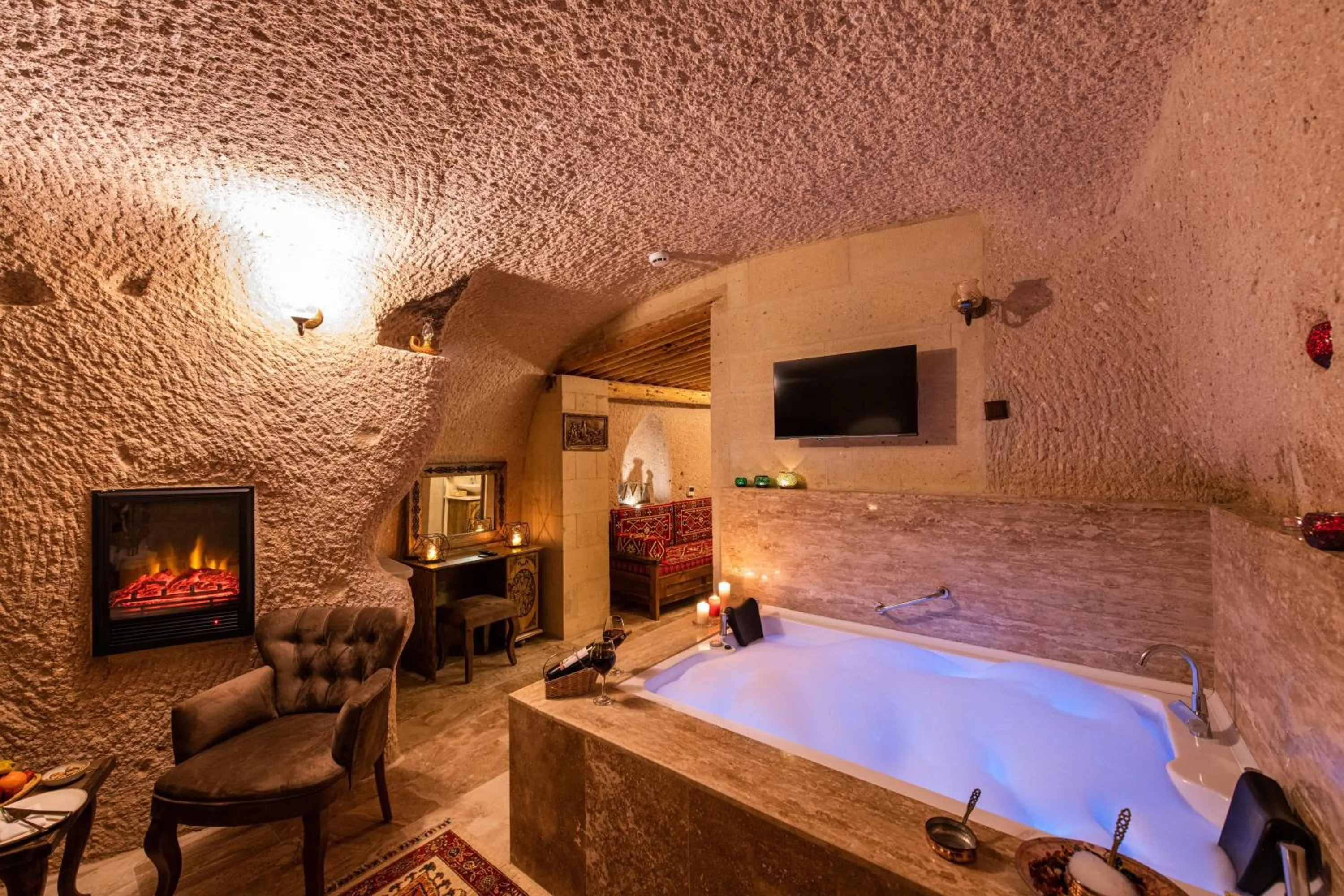 Communal lounge/ TV room in Simera in Cappadocia - Special Class - Best View Rooftop