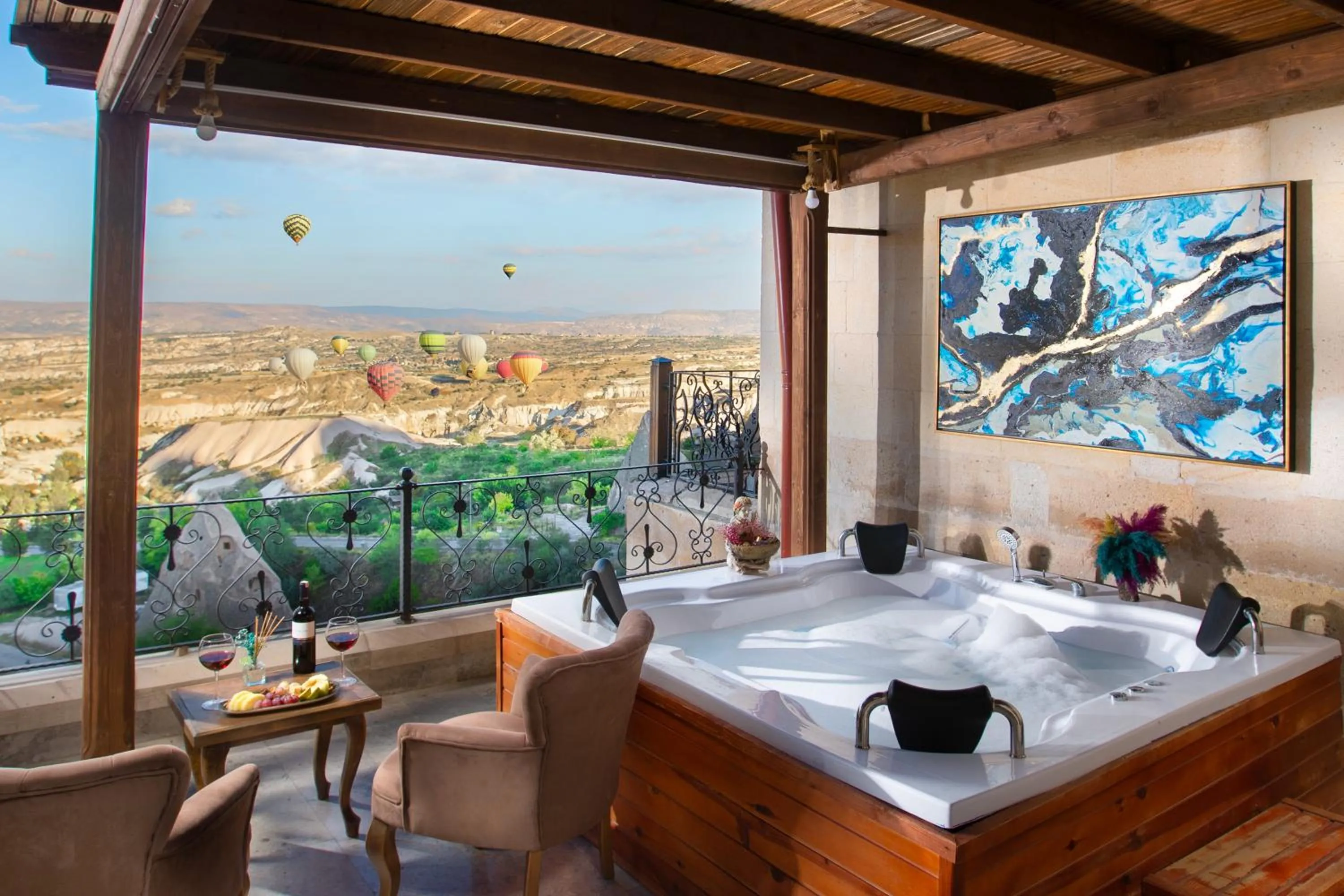 Hot Tub in Simera in Cappadocia - Special Class - Best View Rooftop