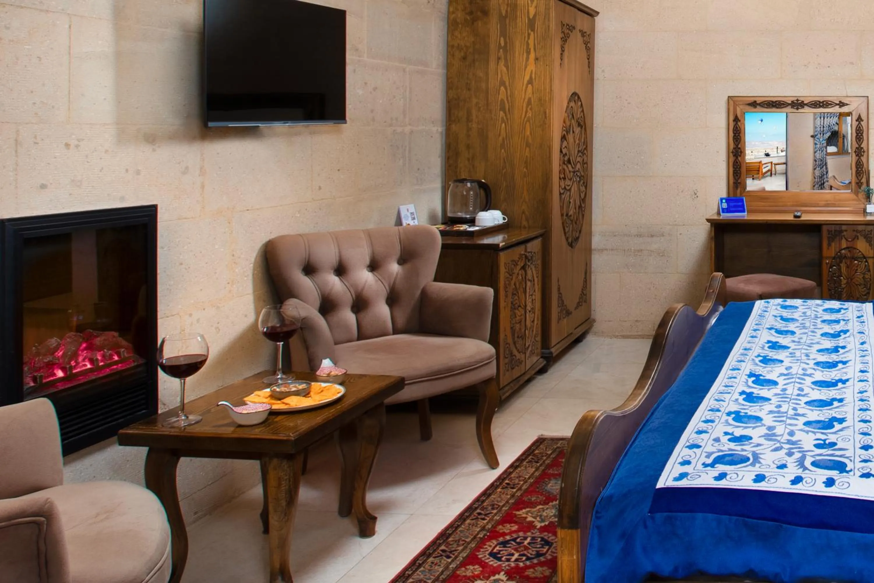 TV and multimedia, Bed in Simera in Cappadocia - Special Class - Best View Rooftop