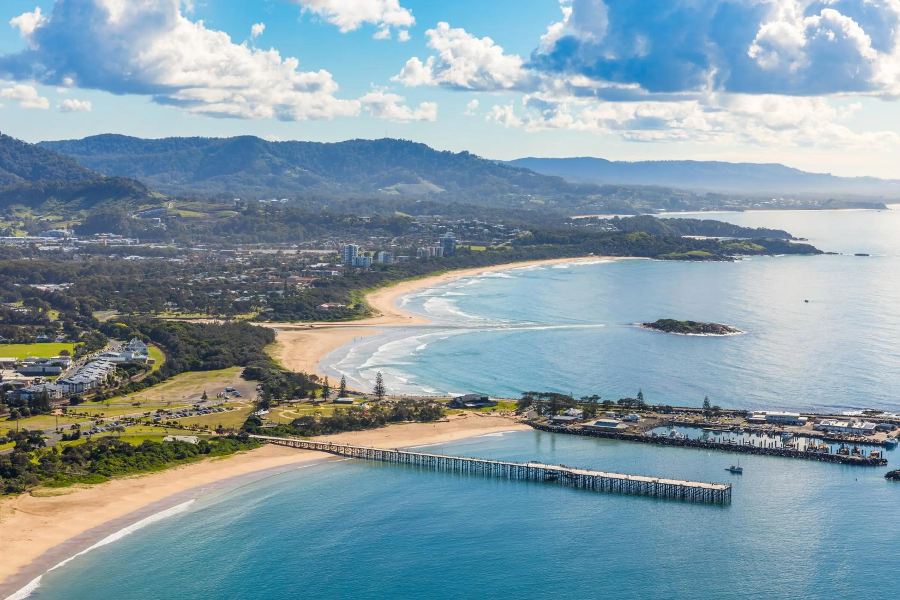 Bird's eye view in Surf Beach Motel Coffs