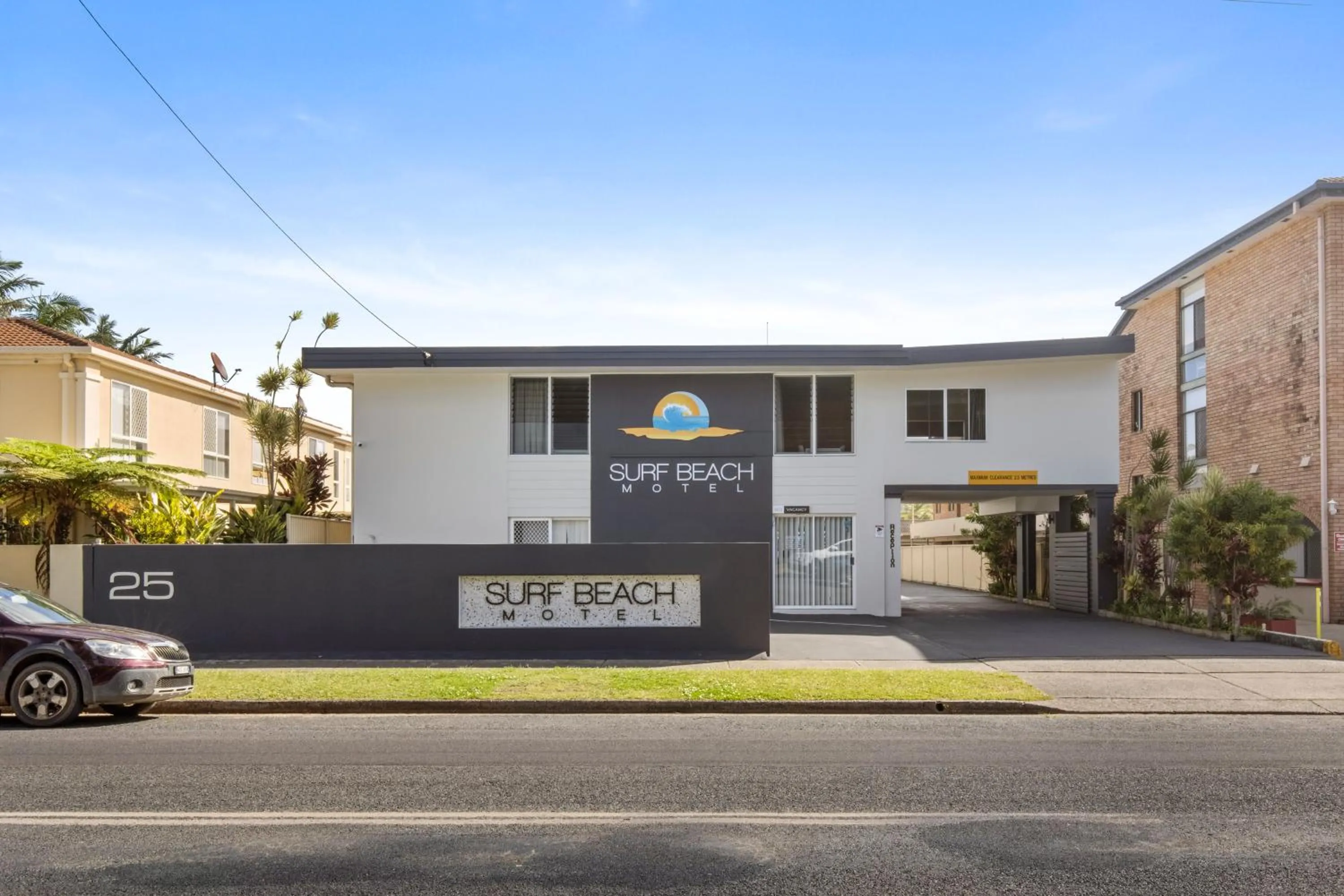 Property building in Surf Beach Motel Coffs