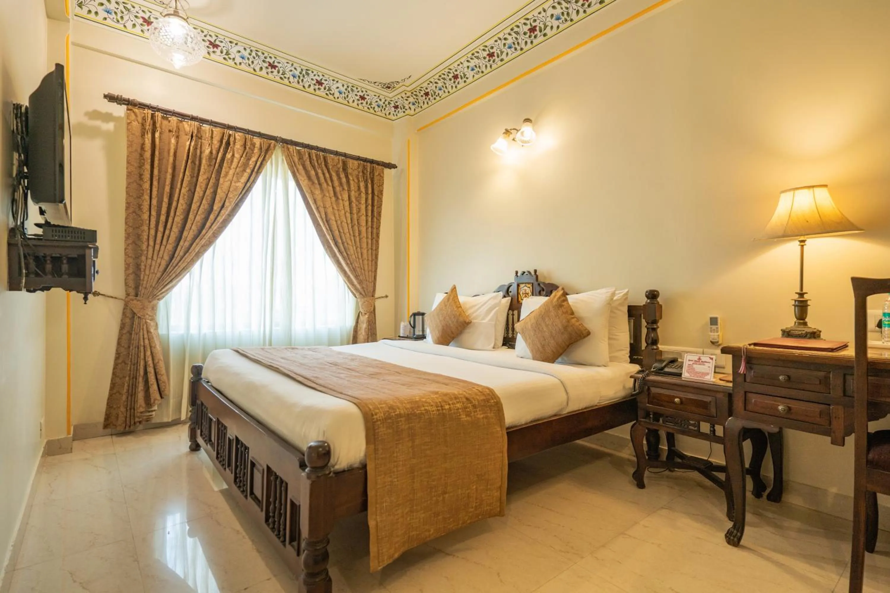 Bed in Umaid Residency - A Regal Heritage Home