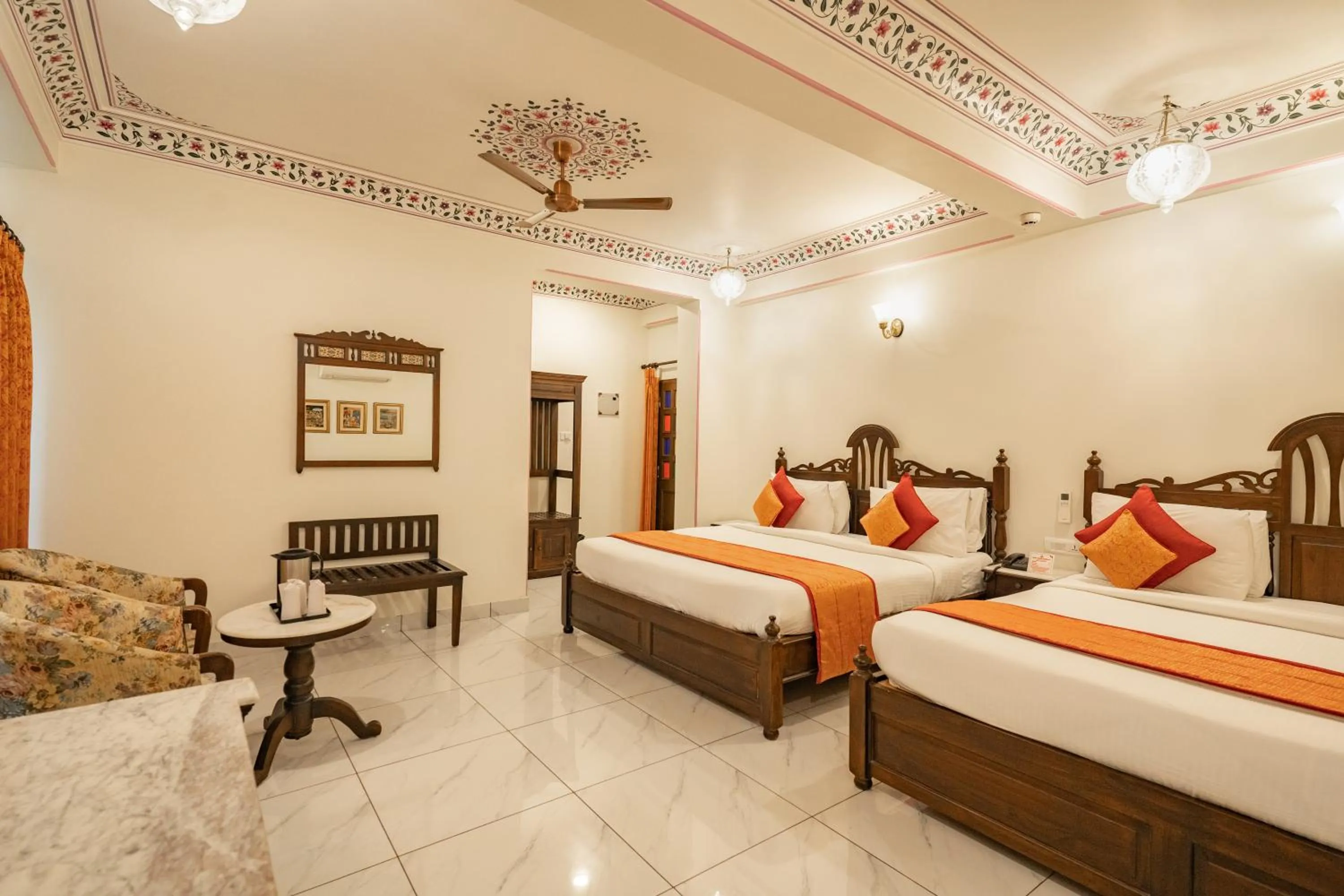Bed in Umaid Residency - A Regal Heritage Home