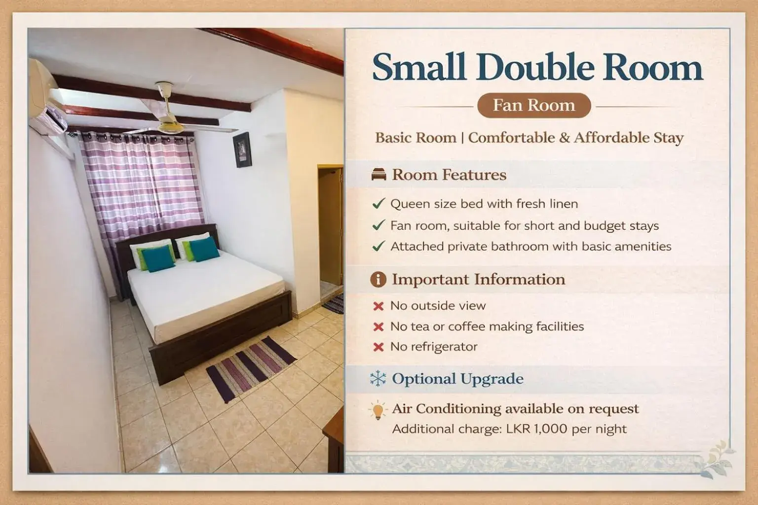 Small Double Room in Tishan Holiday Resort Small Double Room in Tishan Holiday Resort