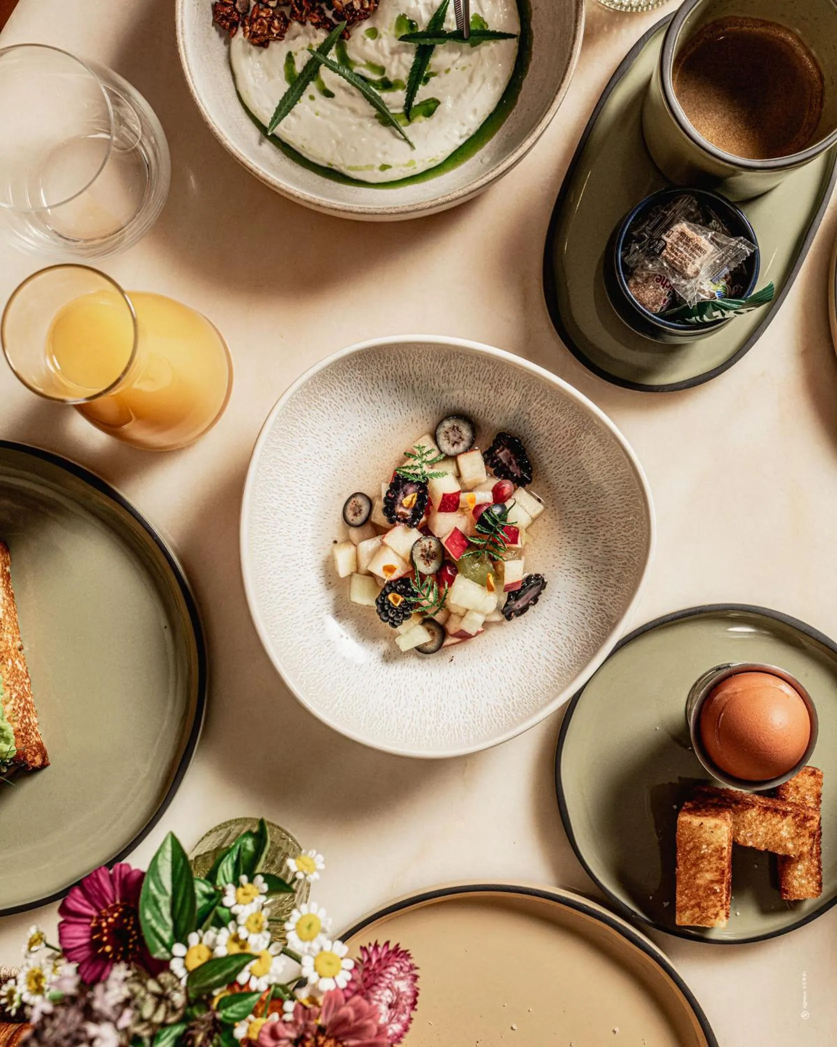 Breakfast in Hôtel Le Mosaïque