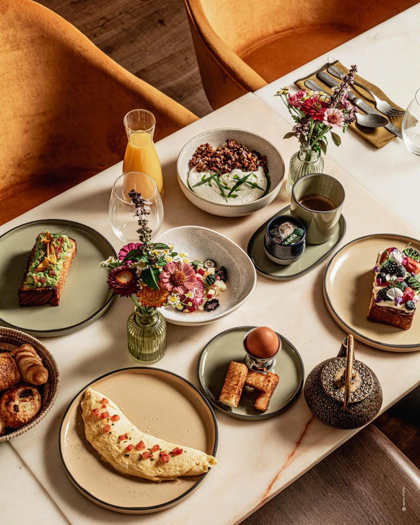 Breakfast in Hôtel Le Mosaïque