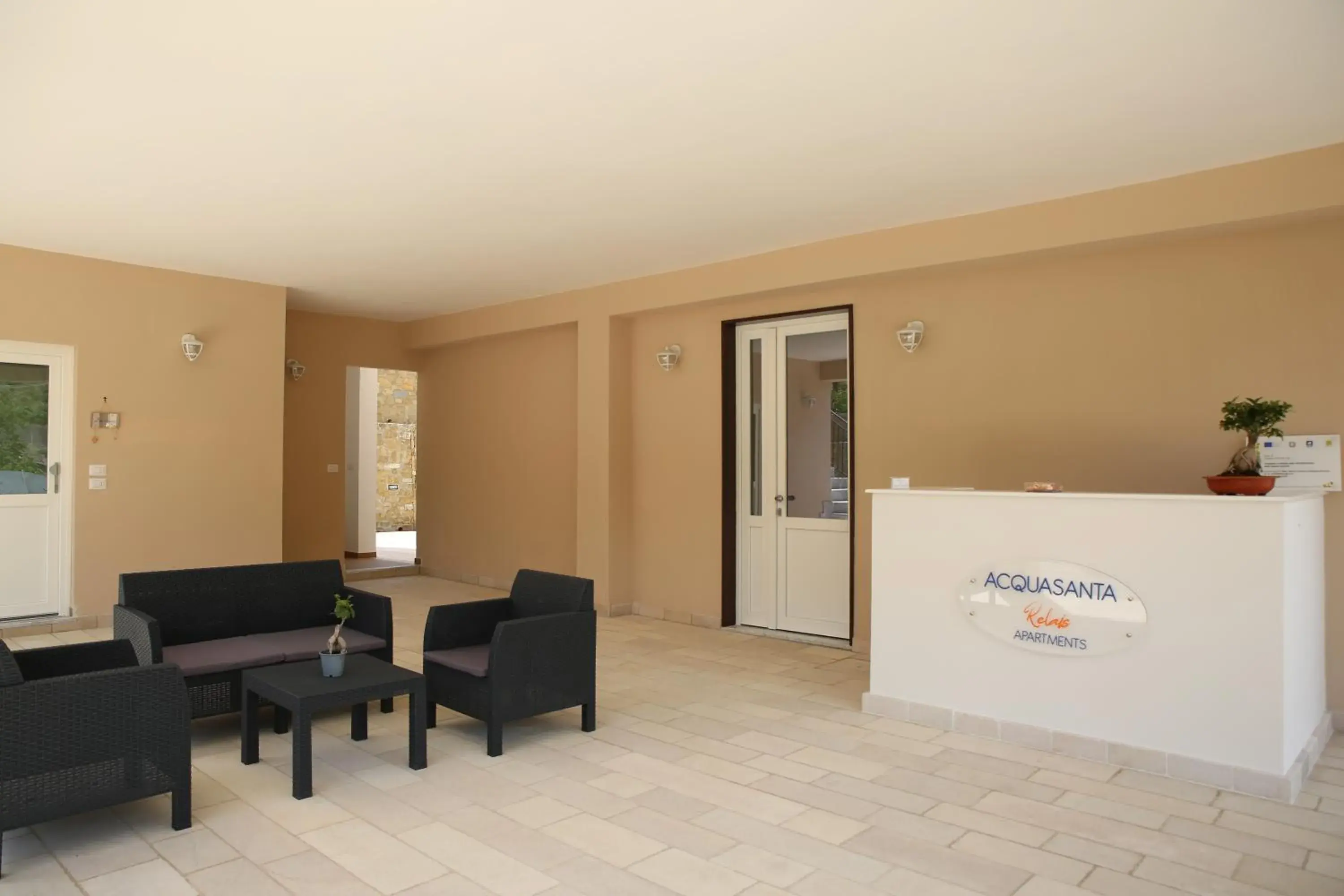 Lobby or reception in Acquasanta Relais Lobby or reception in Acquasanta Relais