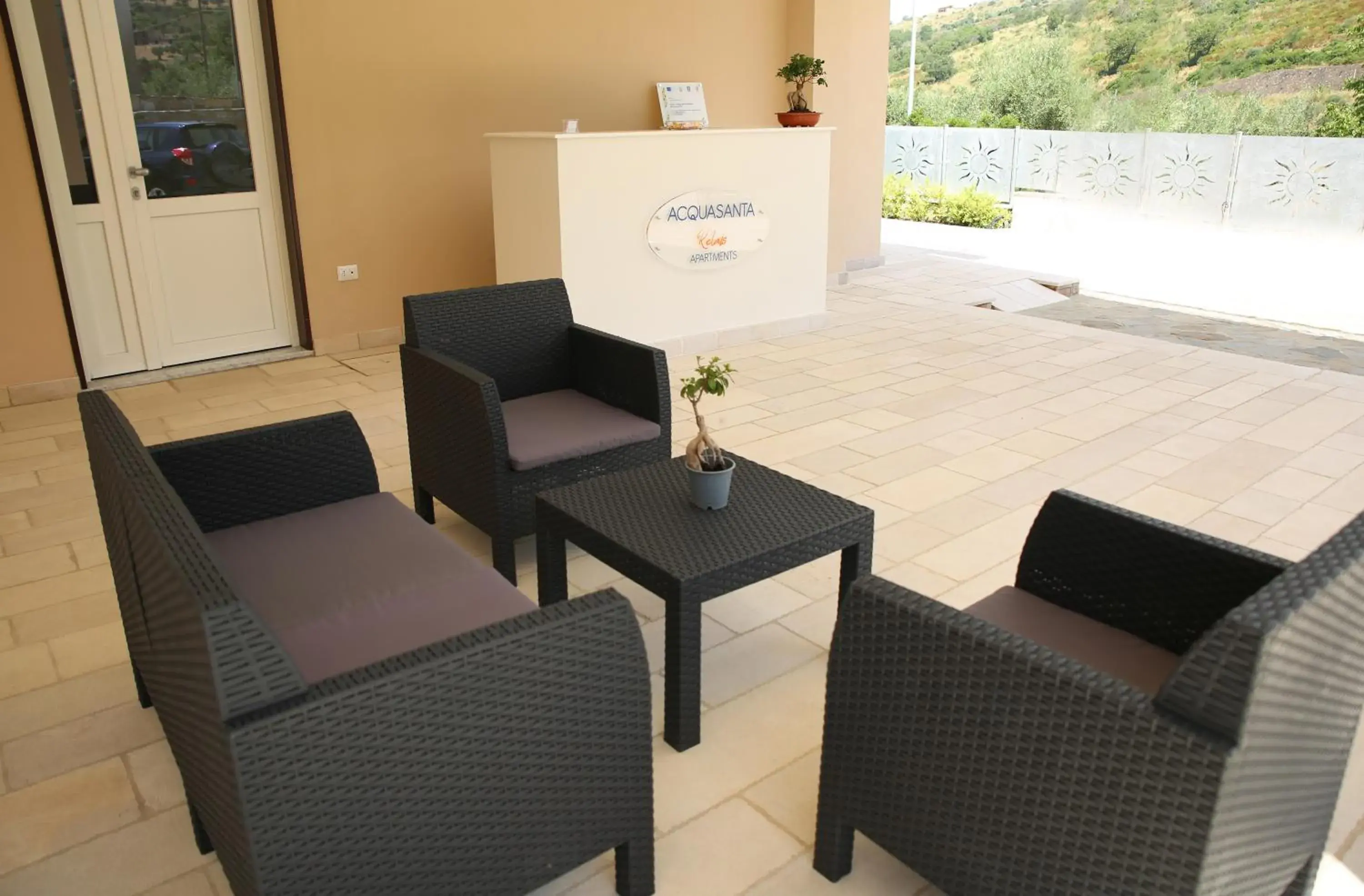 Lobby or reception in Acquasanta Relais Lobby or reception in Acquasanta Relais