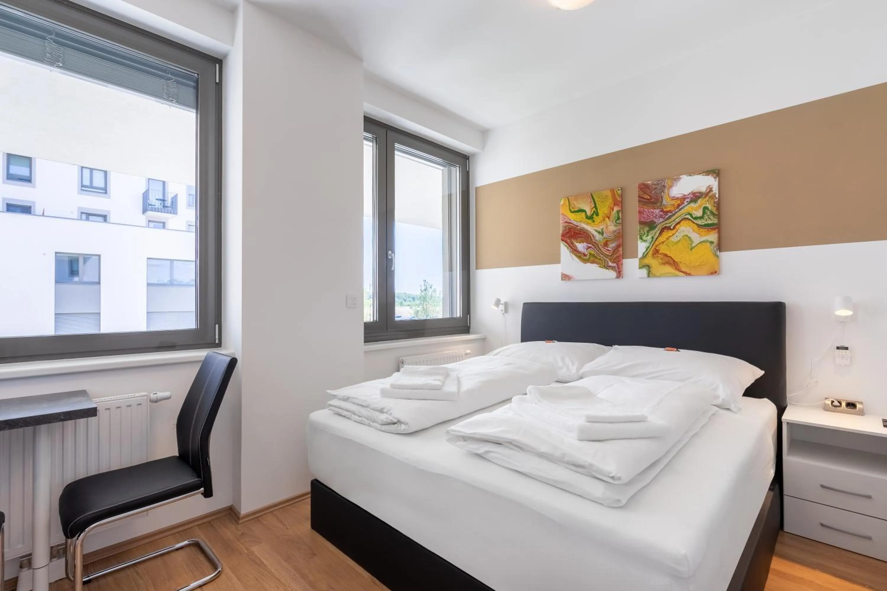 Bed in FeelGood Apartments LakeLiving inklusive Garagenplatz