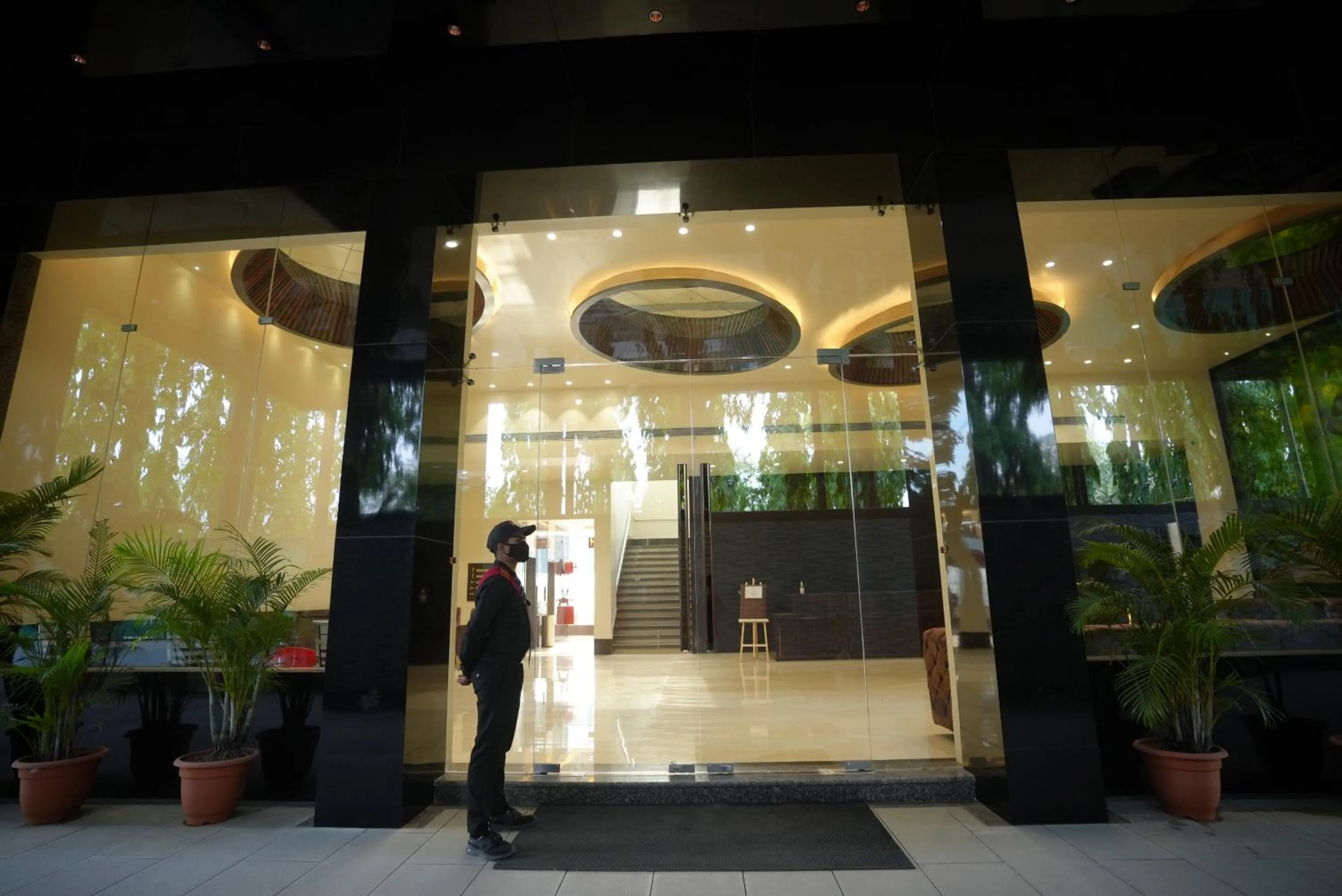 Facade/entrance in HOTEL MAKHAN VIHAR
