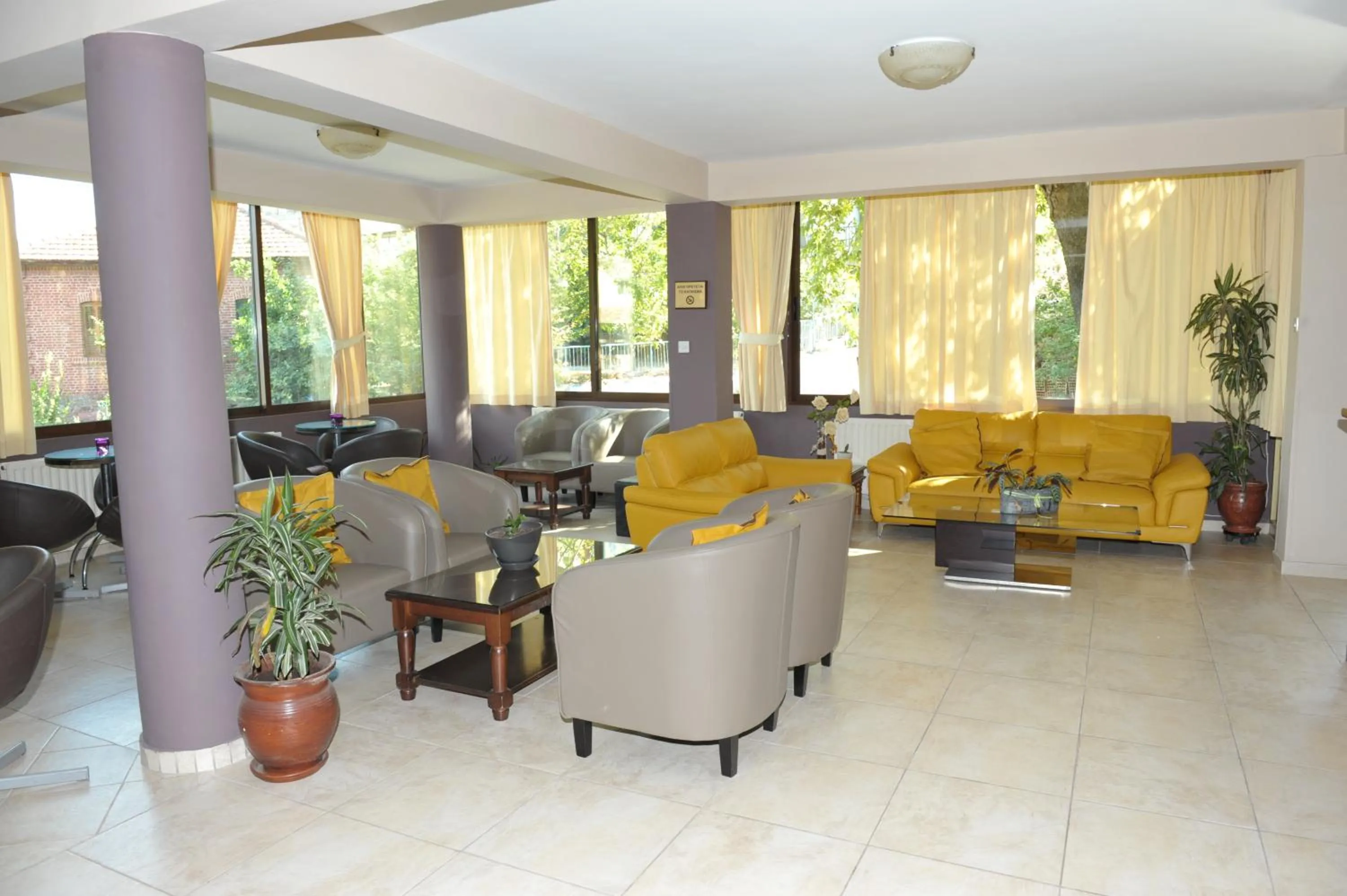 Lobby or reception in Minaides Hotel