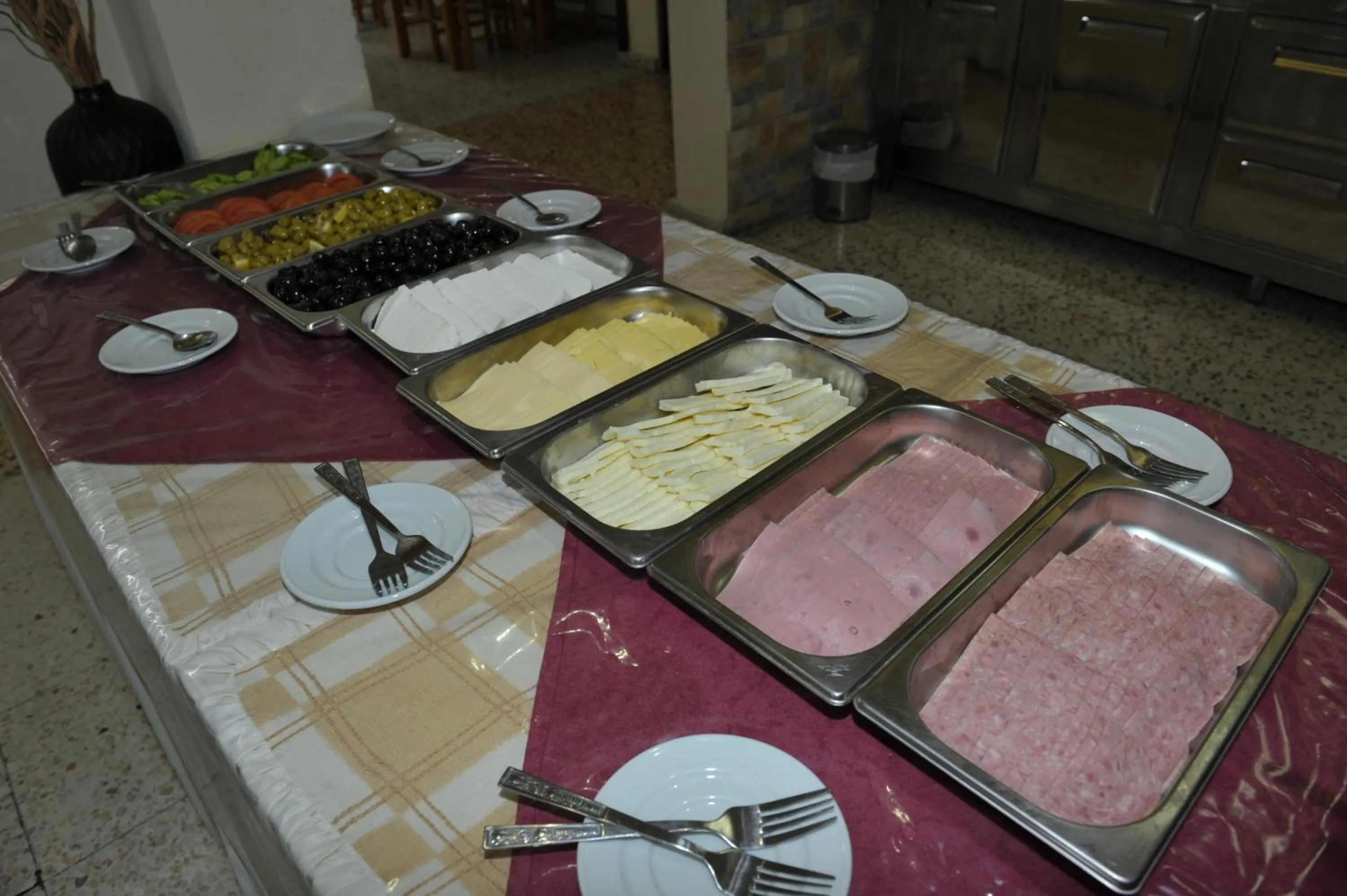 Buffet breakfast in Minaides Hotel