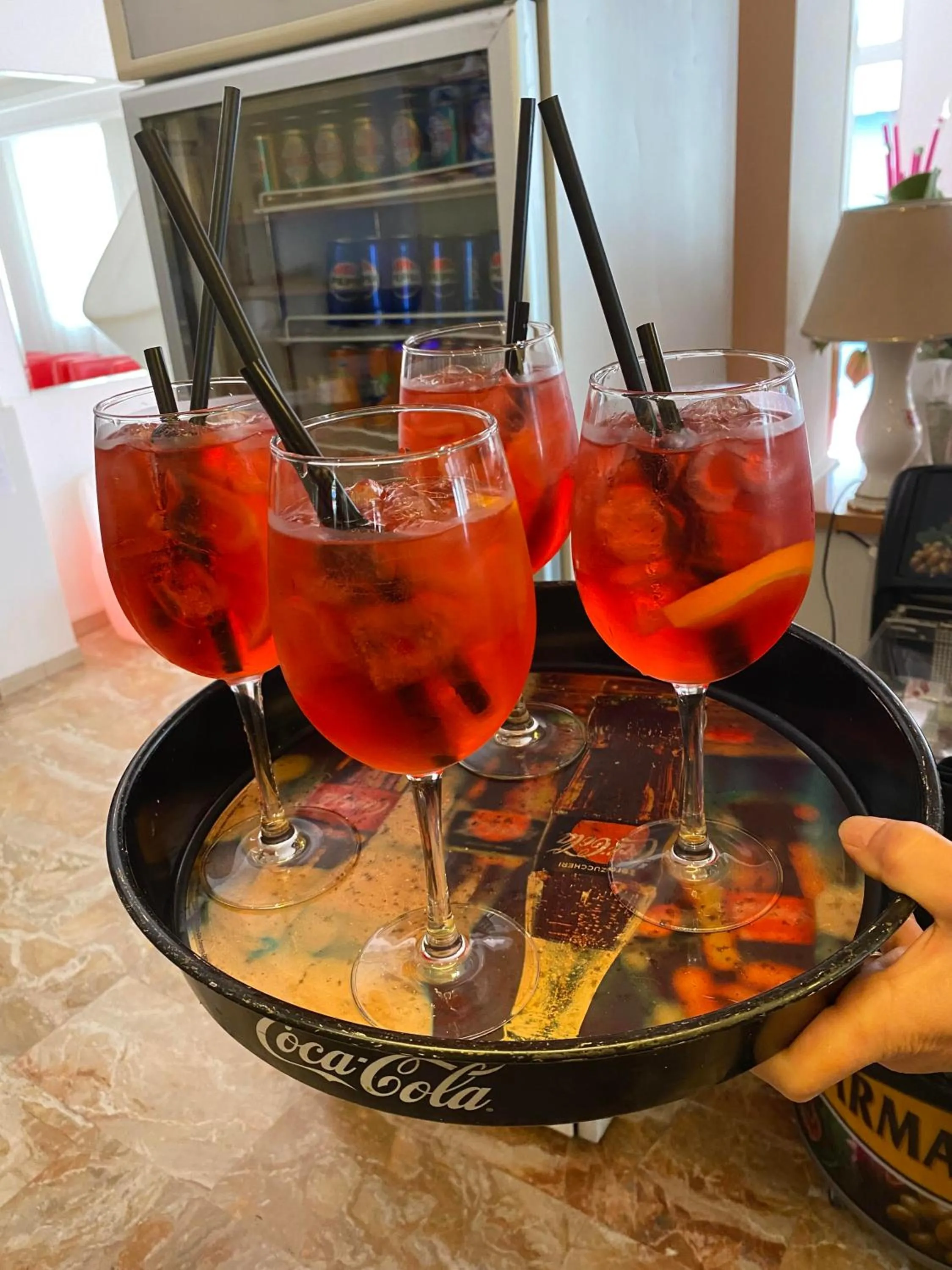 Food and drinks in hotel iris