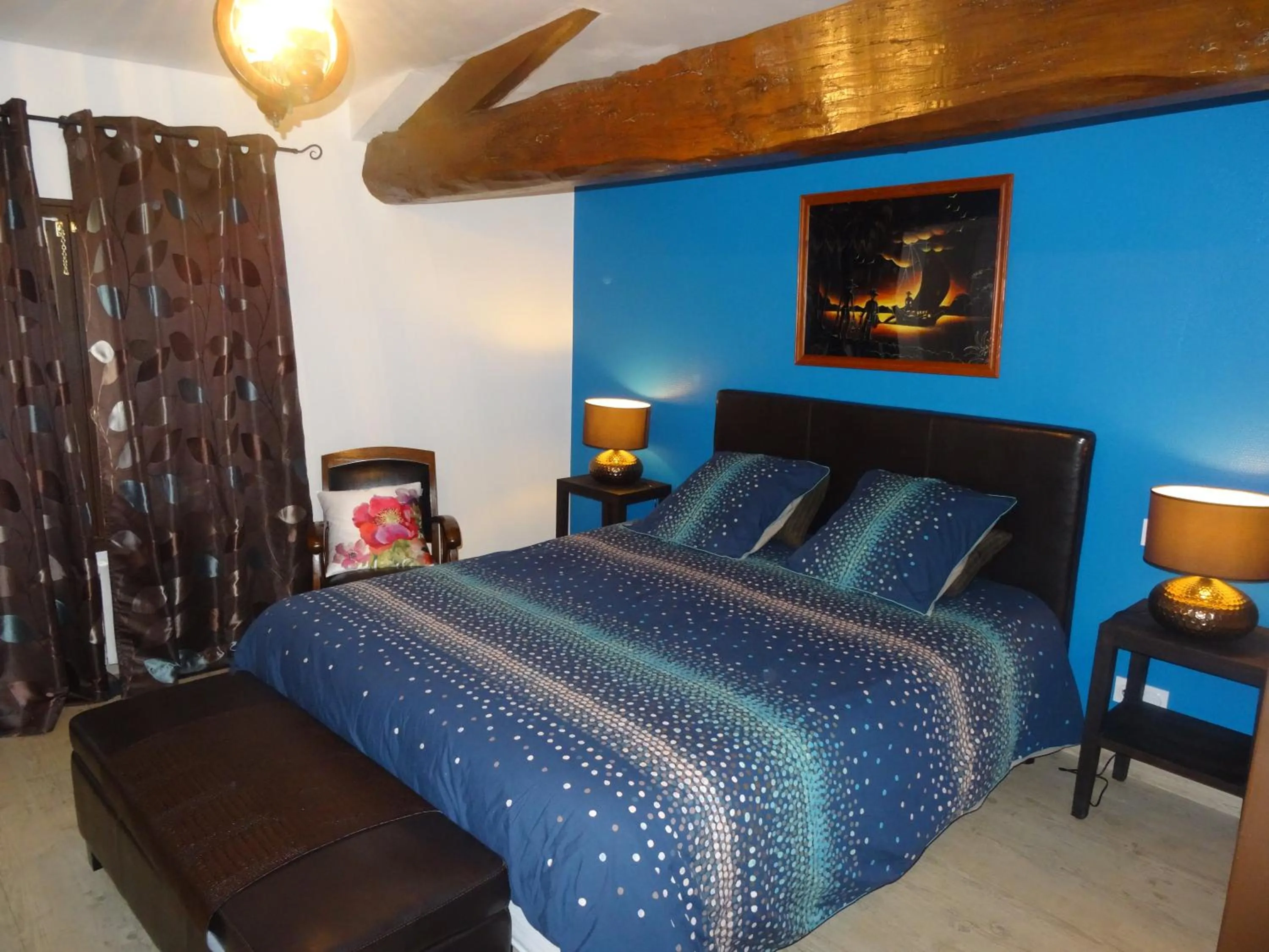 Bed in La Fontenelle Chambres d'Hôtes