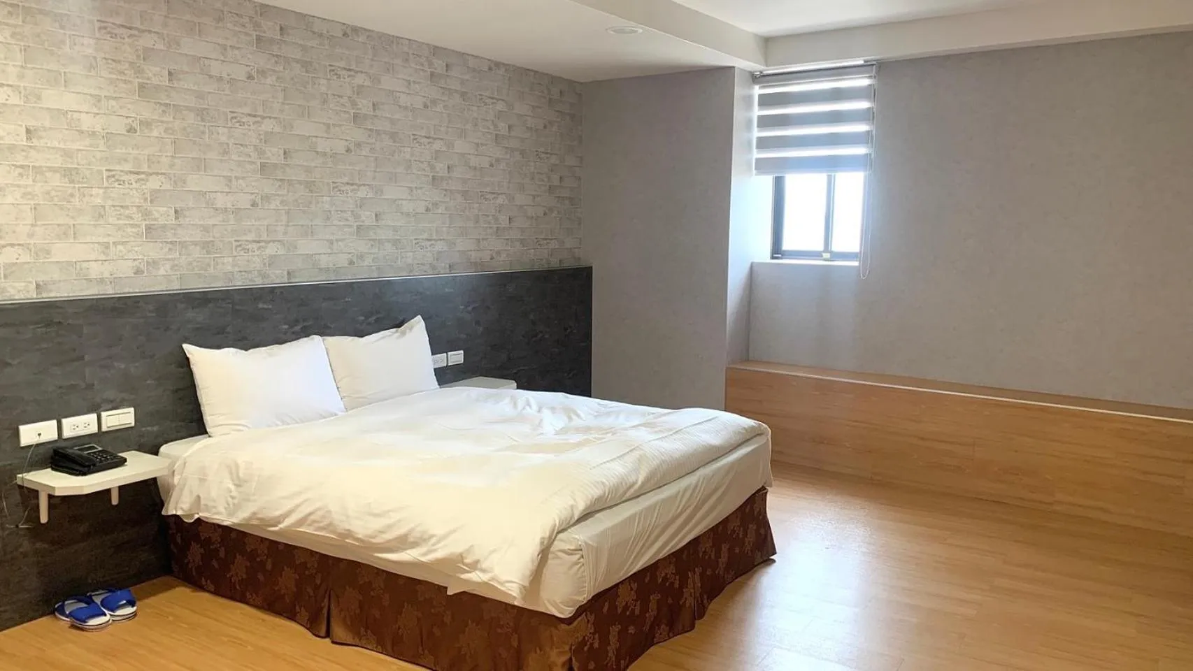 Bed in 嵐茵鐵道旅館