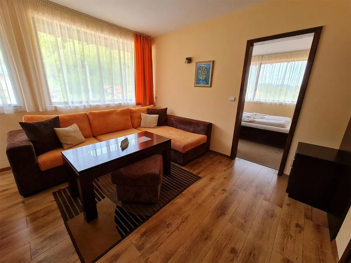 Living room, Bed in Family Hotel Chiflik Hills