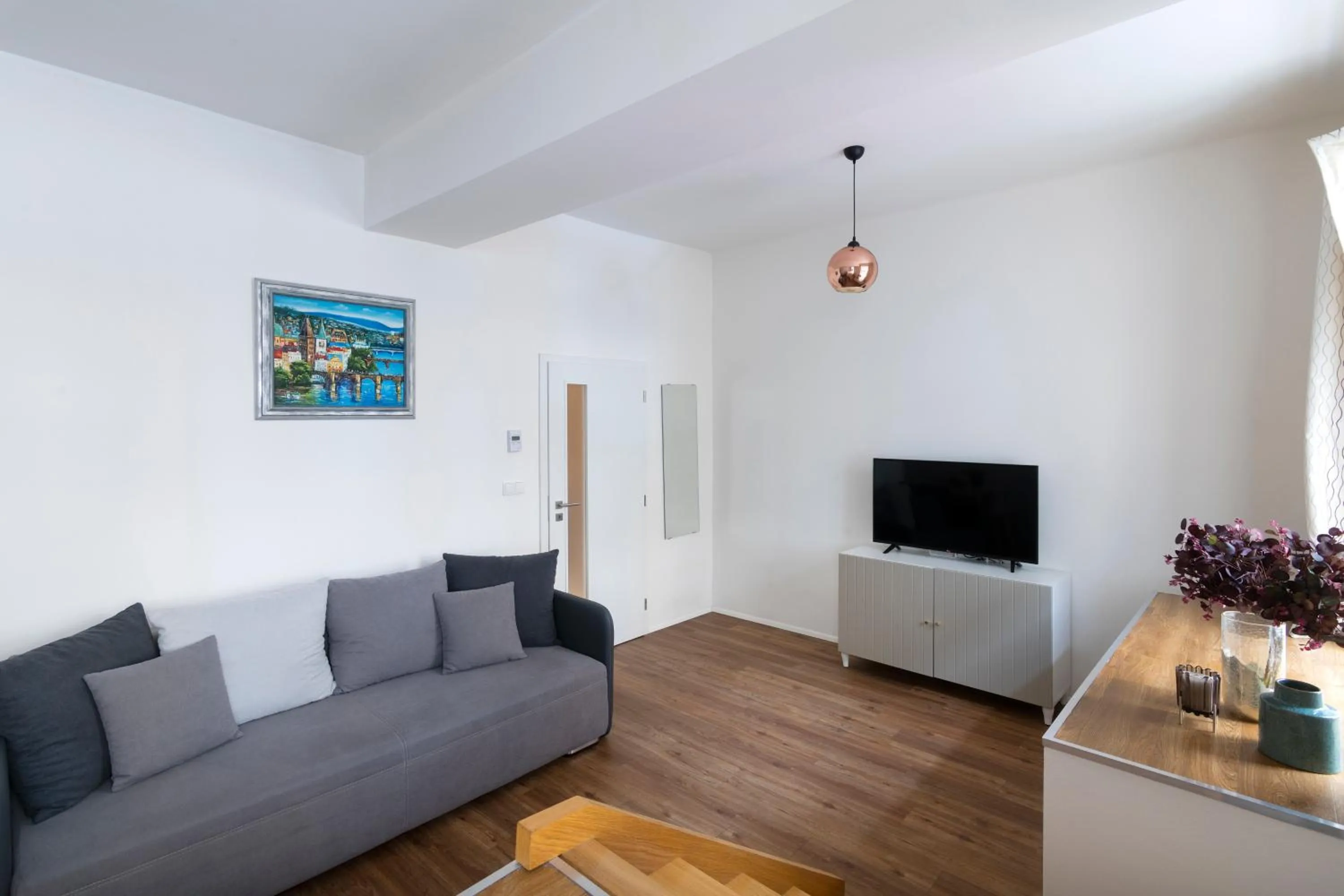 Seating area in Prague Tales Boutique Residence by Dwellfort