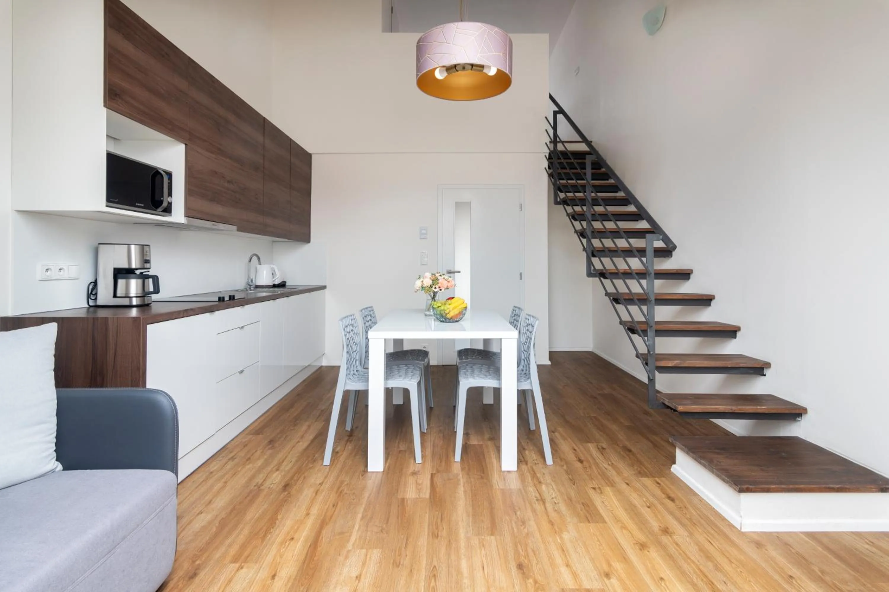 Kitchen or kitchenette in Prague Tales Boutique Residence by Dwellfort