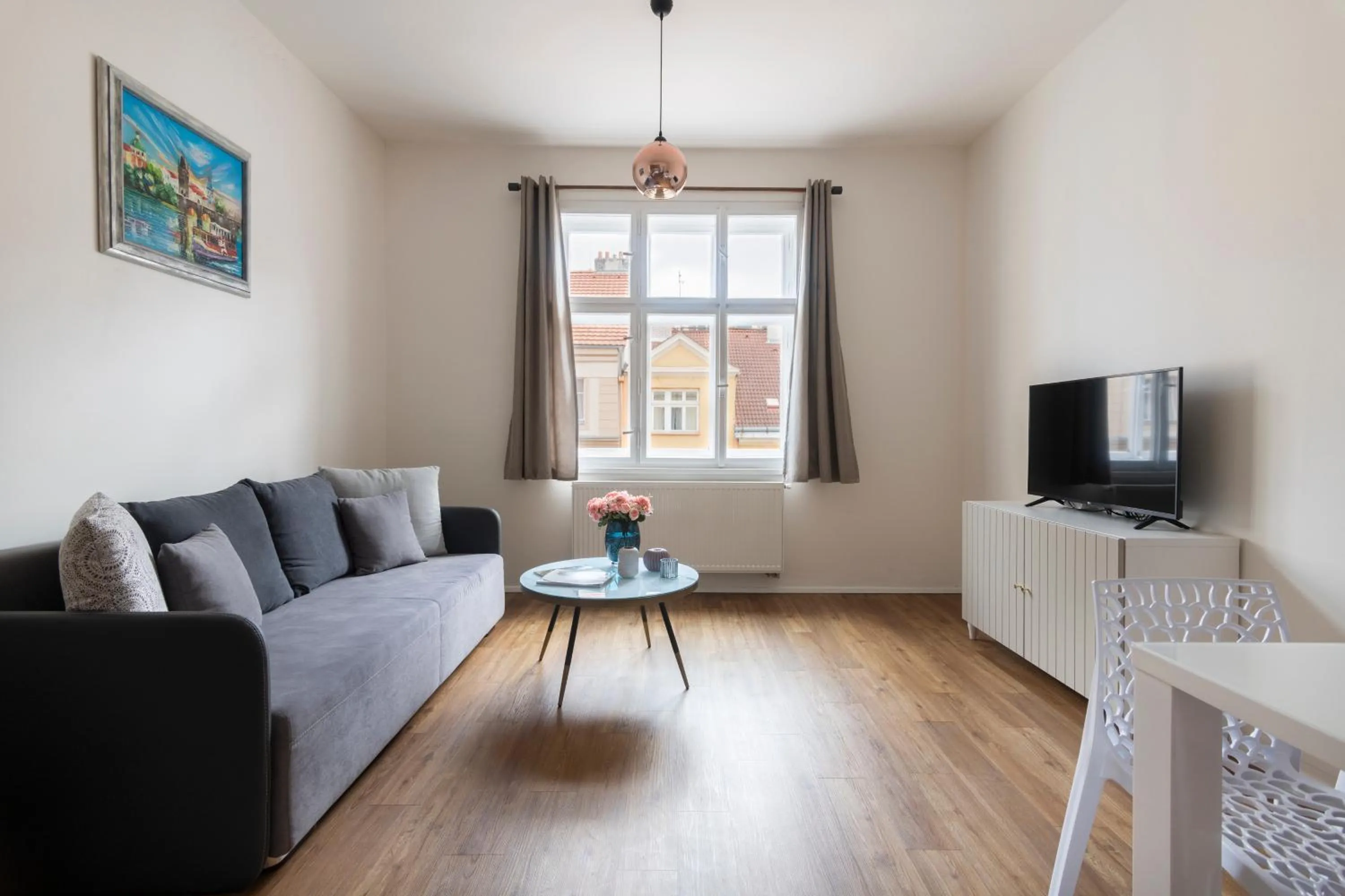 Living room in Prague Tales Boutique Residence by Dwellfort