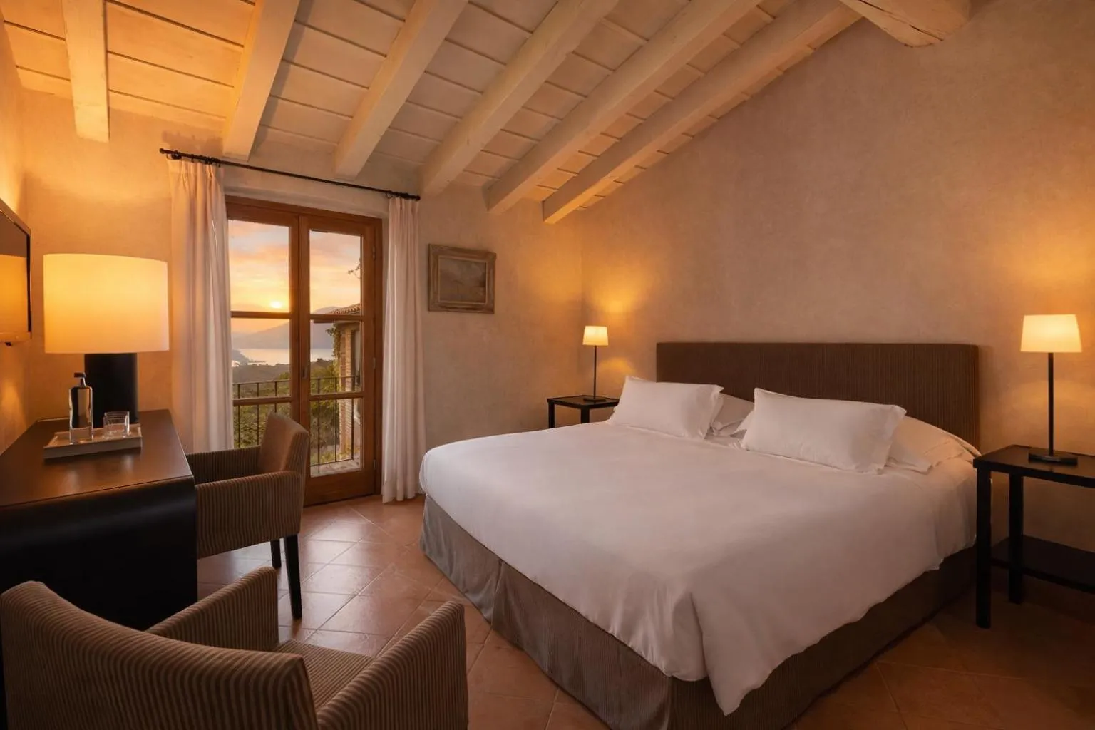 Bed in Villa Arcadio