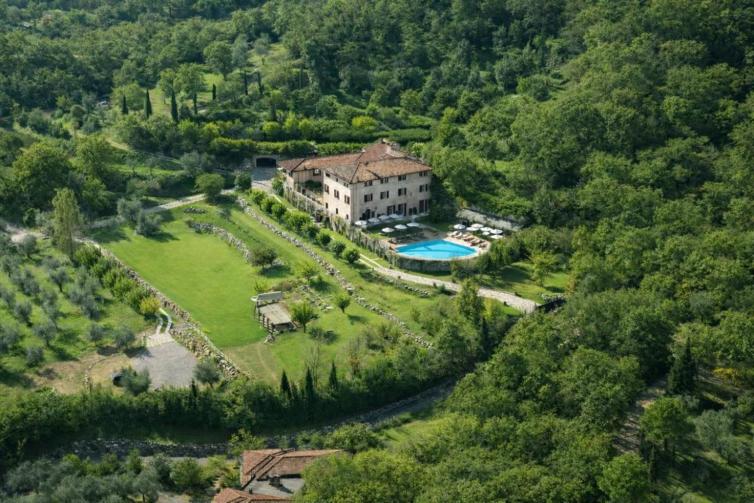 Natural landscape in Villa Arcadio
