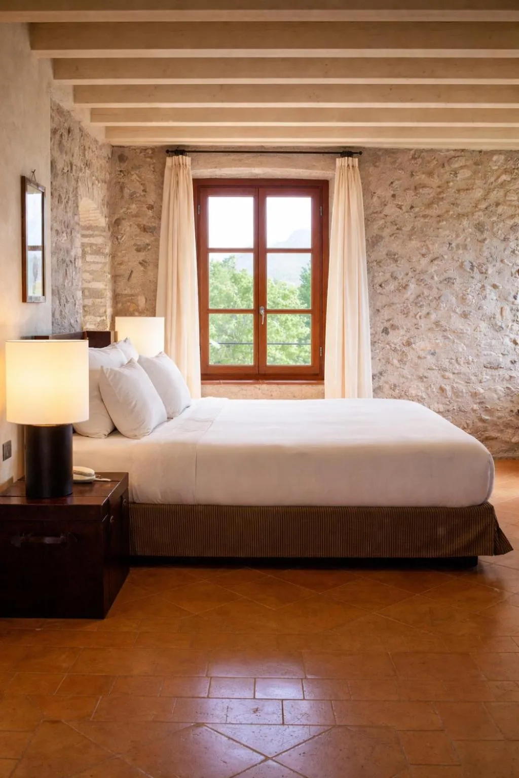 Bed in Villa Arcadio