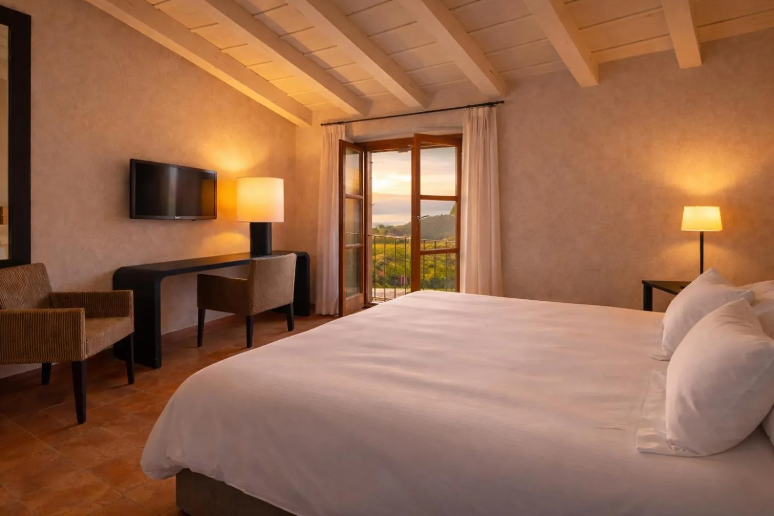 Bed in Villa Arcadio