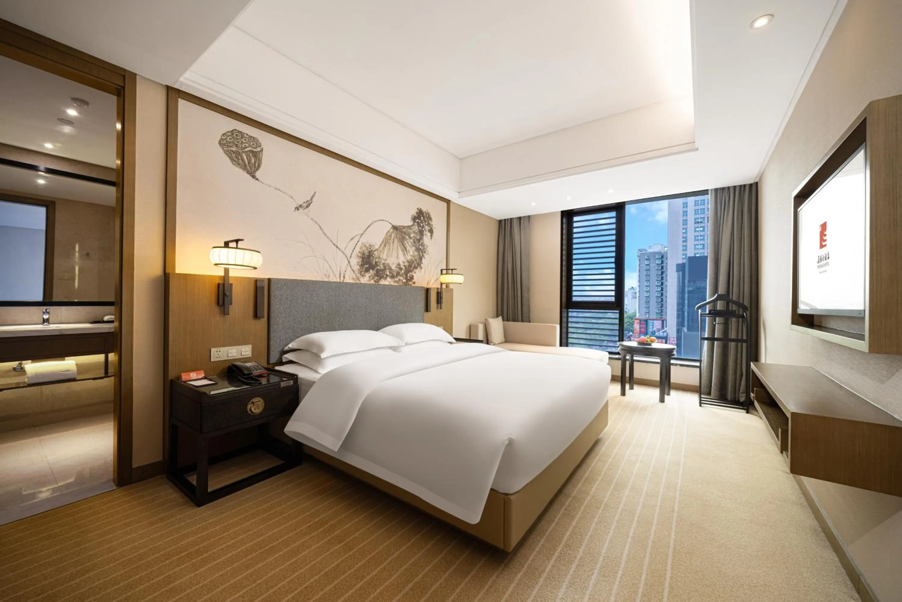 Bed in Yue Yang Hotel