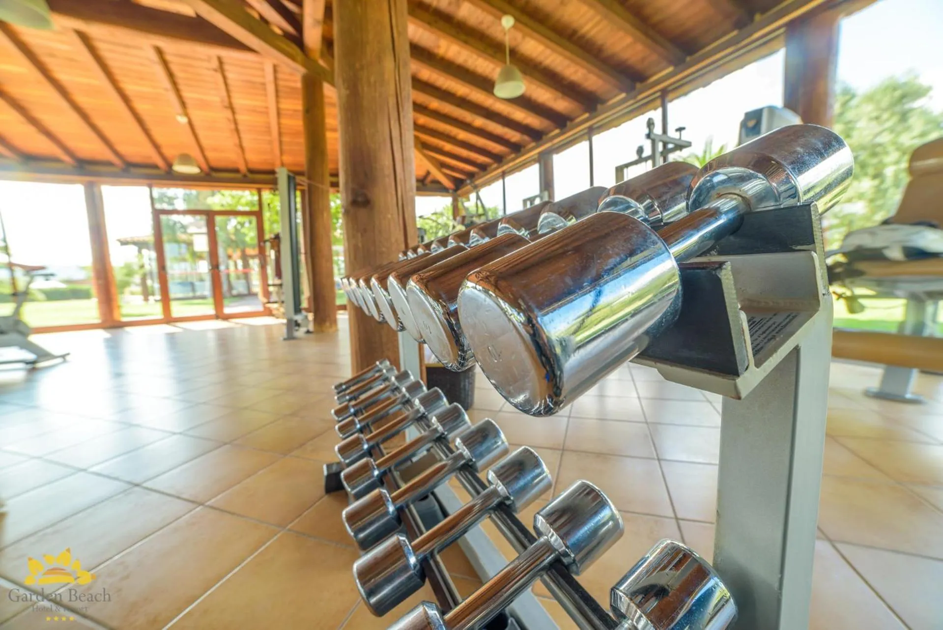 Fitness centre/facilities in Hotel Garden Beach