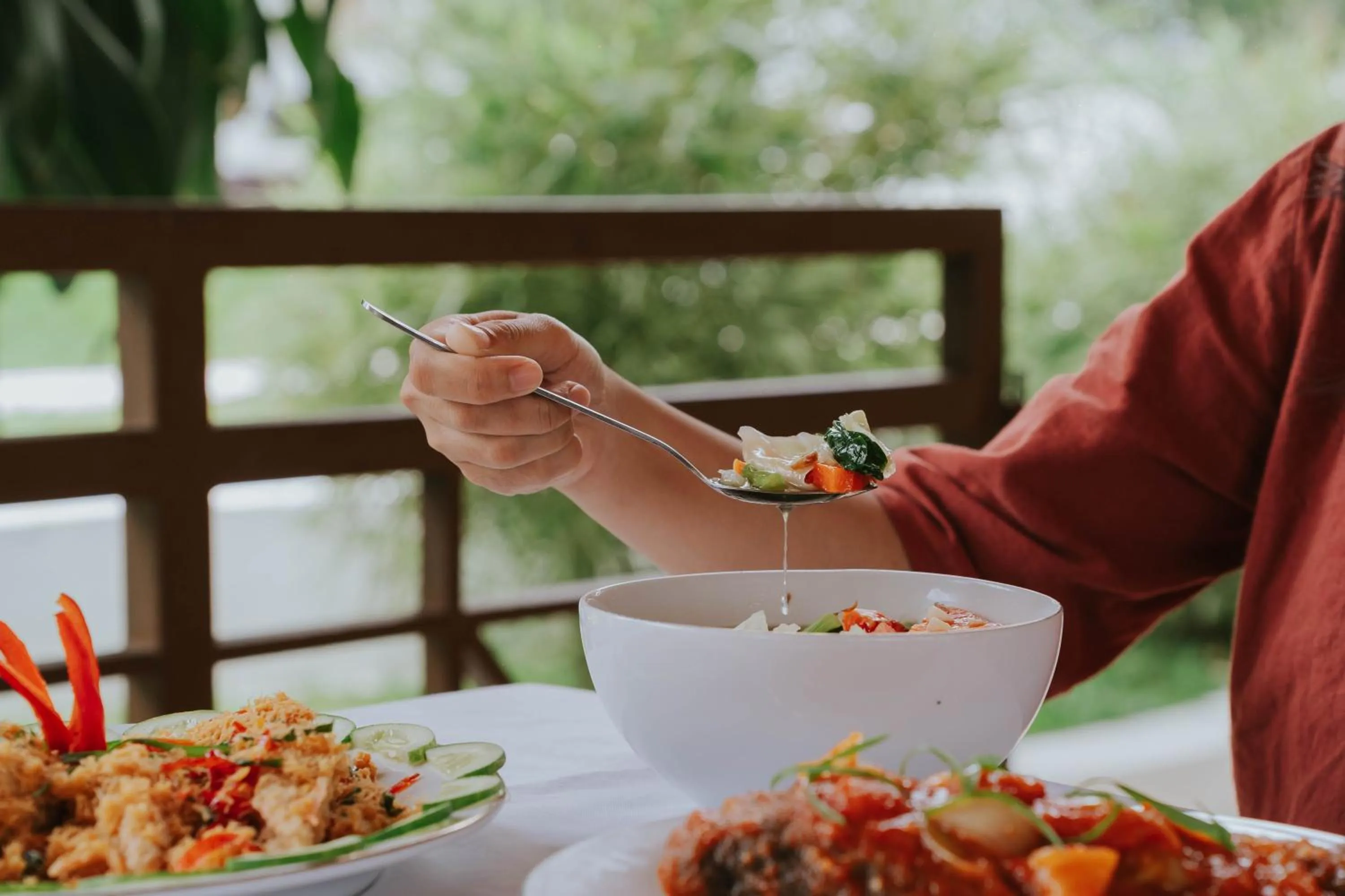 Food in Nirvana Hotel Resort Tetebatu