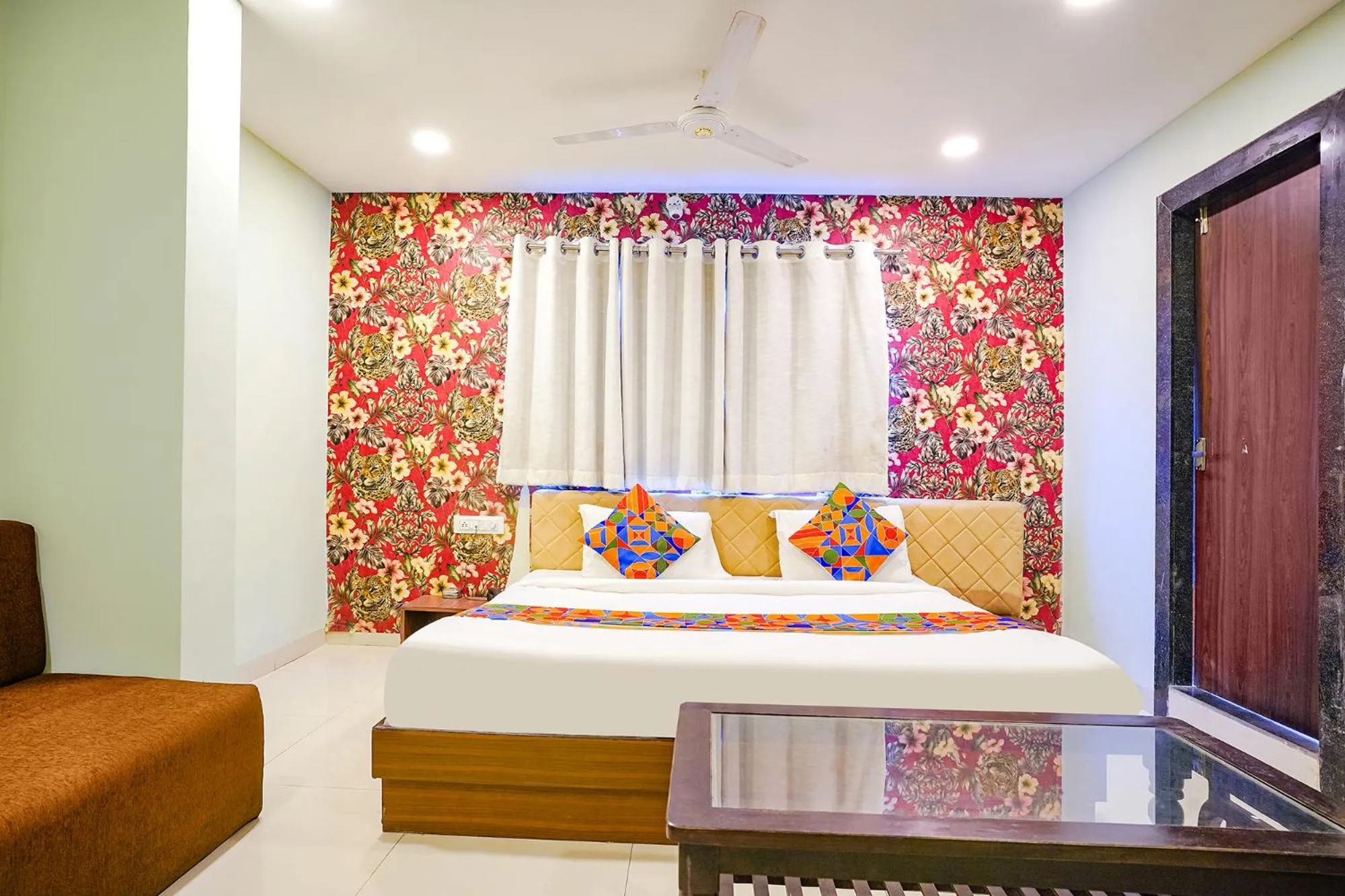 Bed in FabHotel Uday Vilas