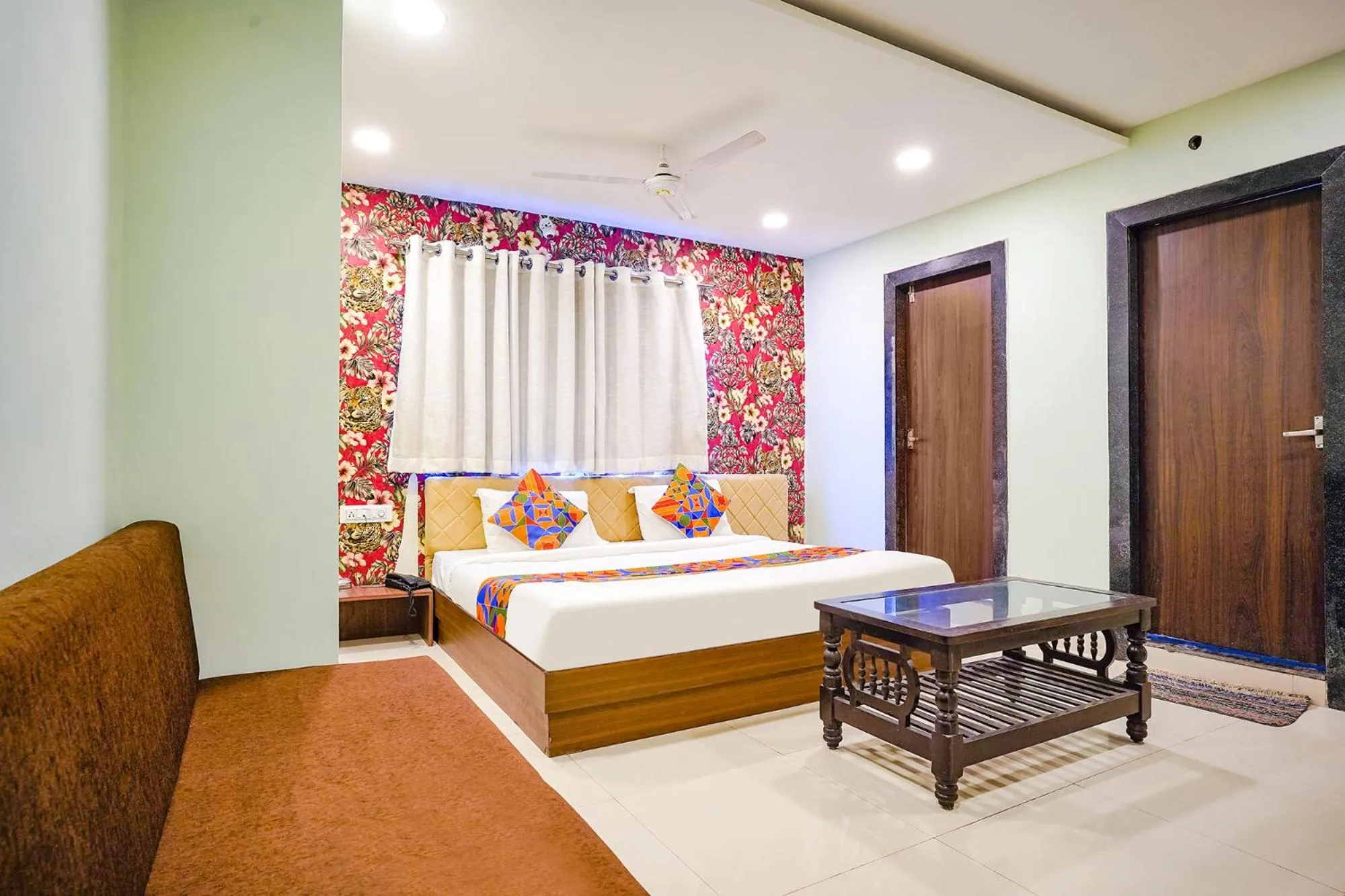 Bed in FabHotel Uday Vilas