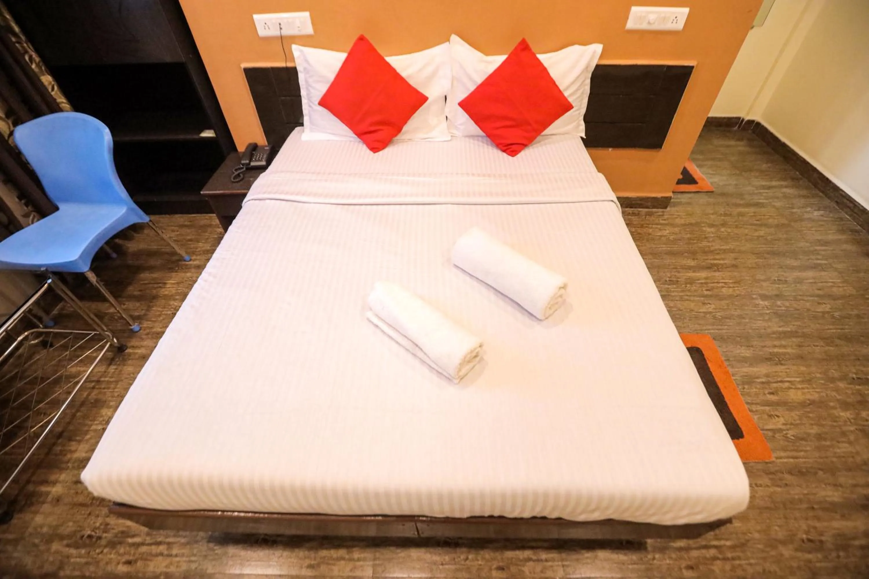 Bed in Hotel Sai Niwas