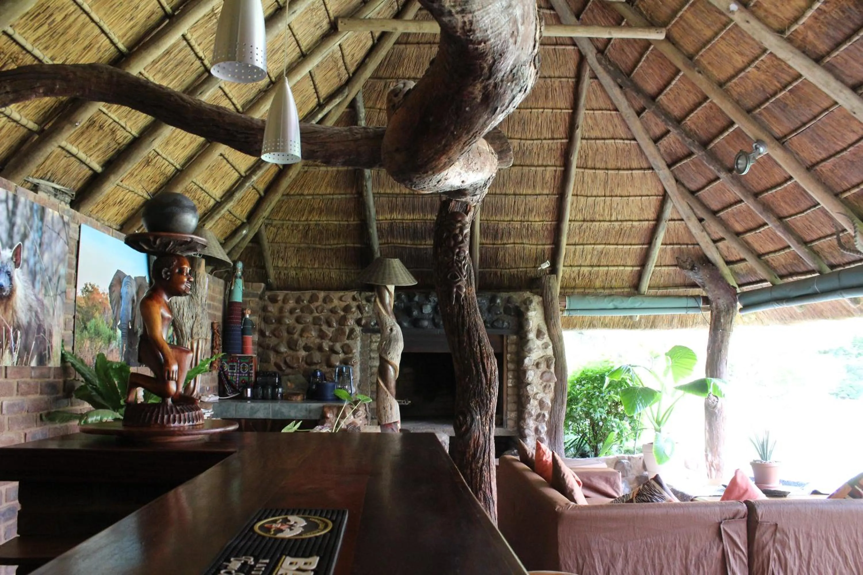 Lounge or bar in Tamboti Bush Lodge