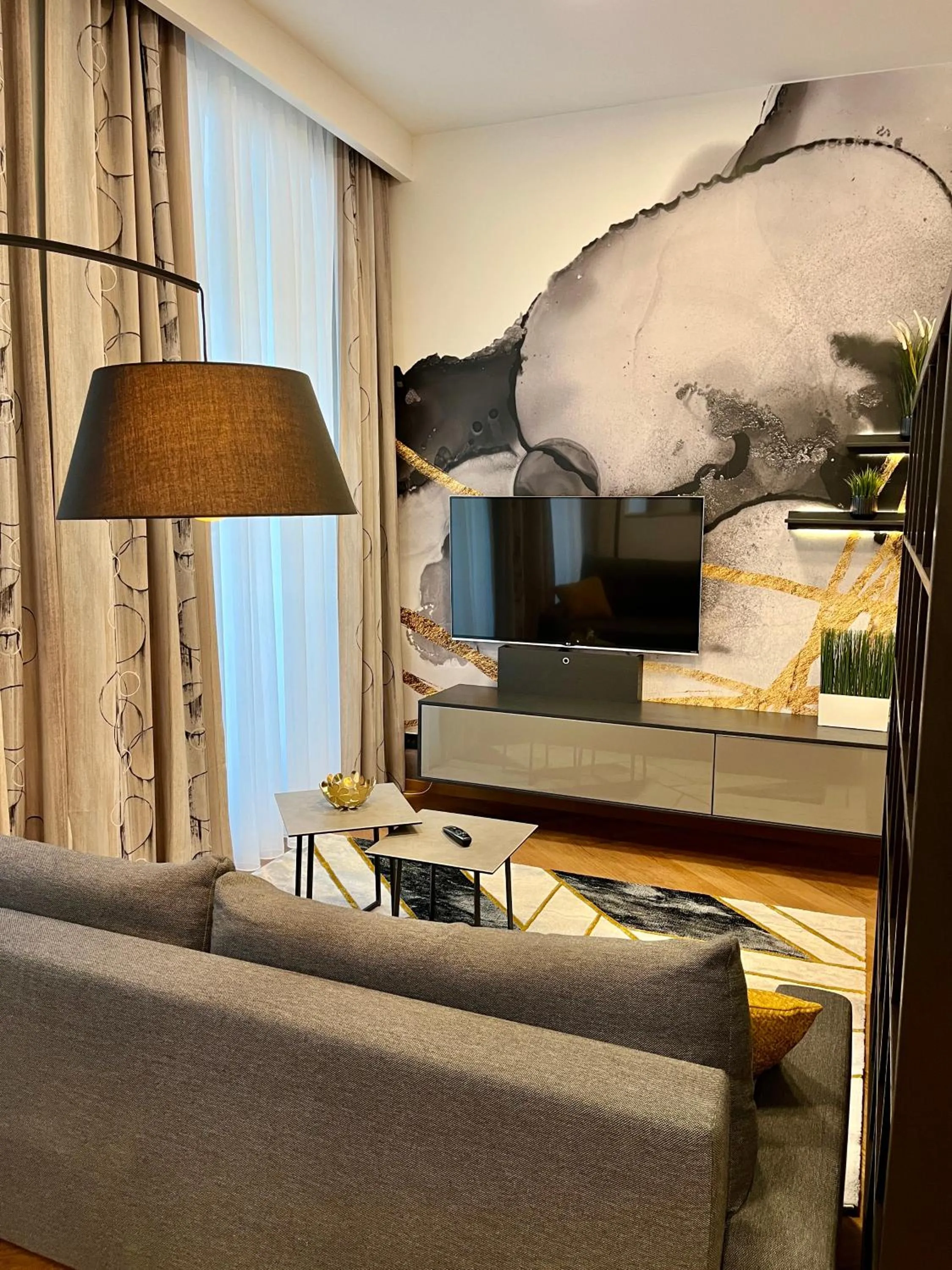 TV and multimedia in Street Living Hotel - Apartments