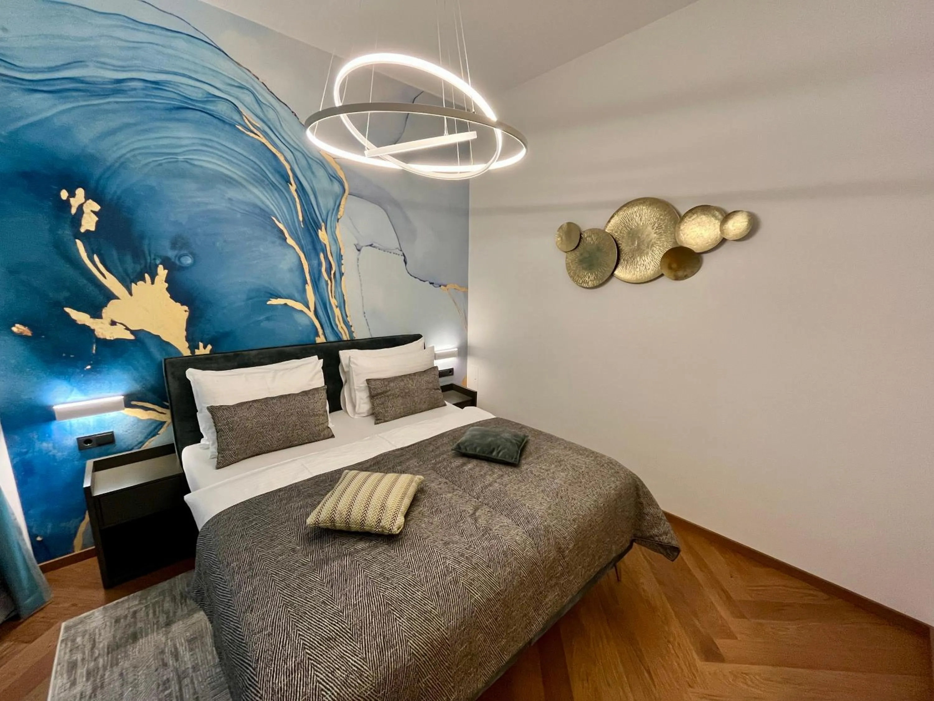 Bed in Street Living Hotel - Apartments