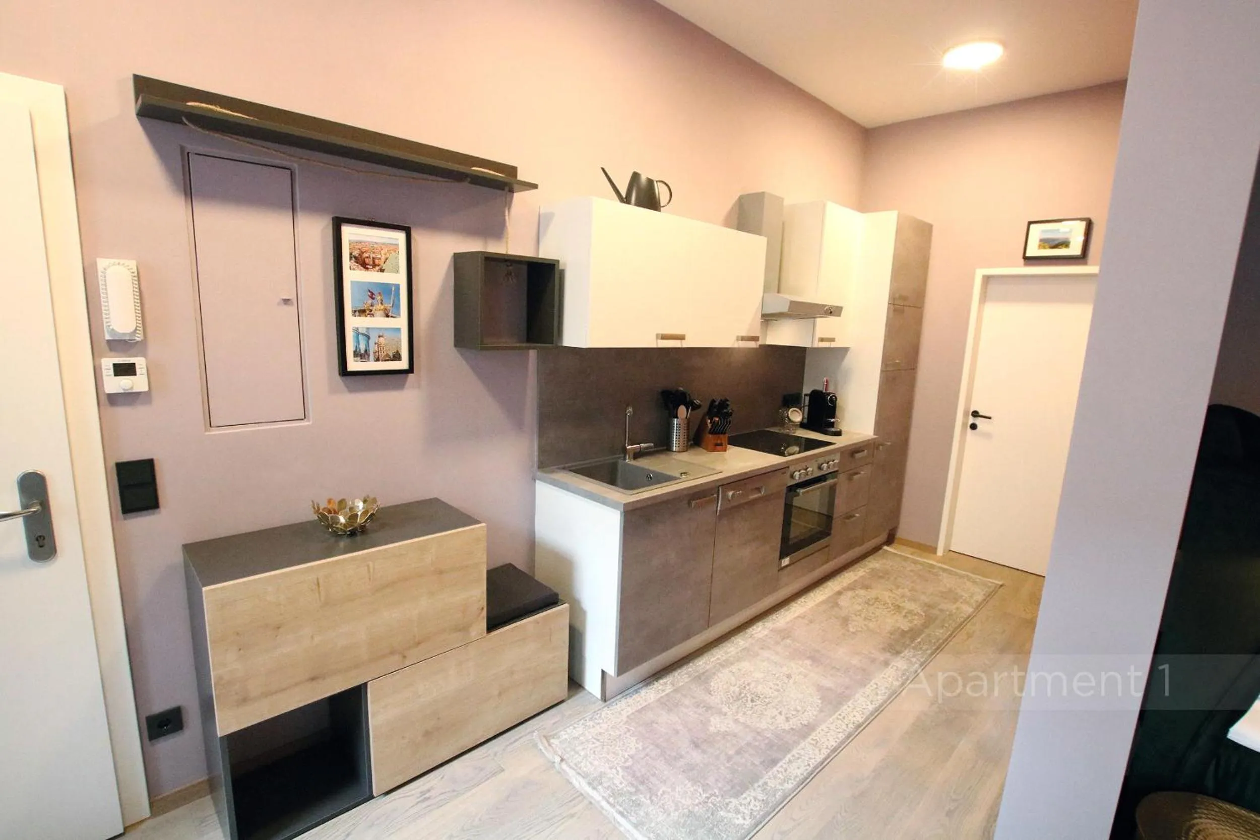 Kitchen or kitchenette in Street Living Hotel - Apartments